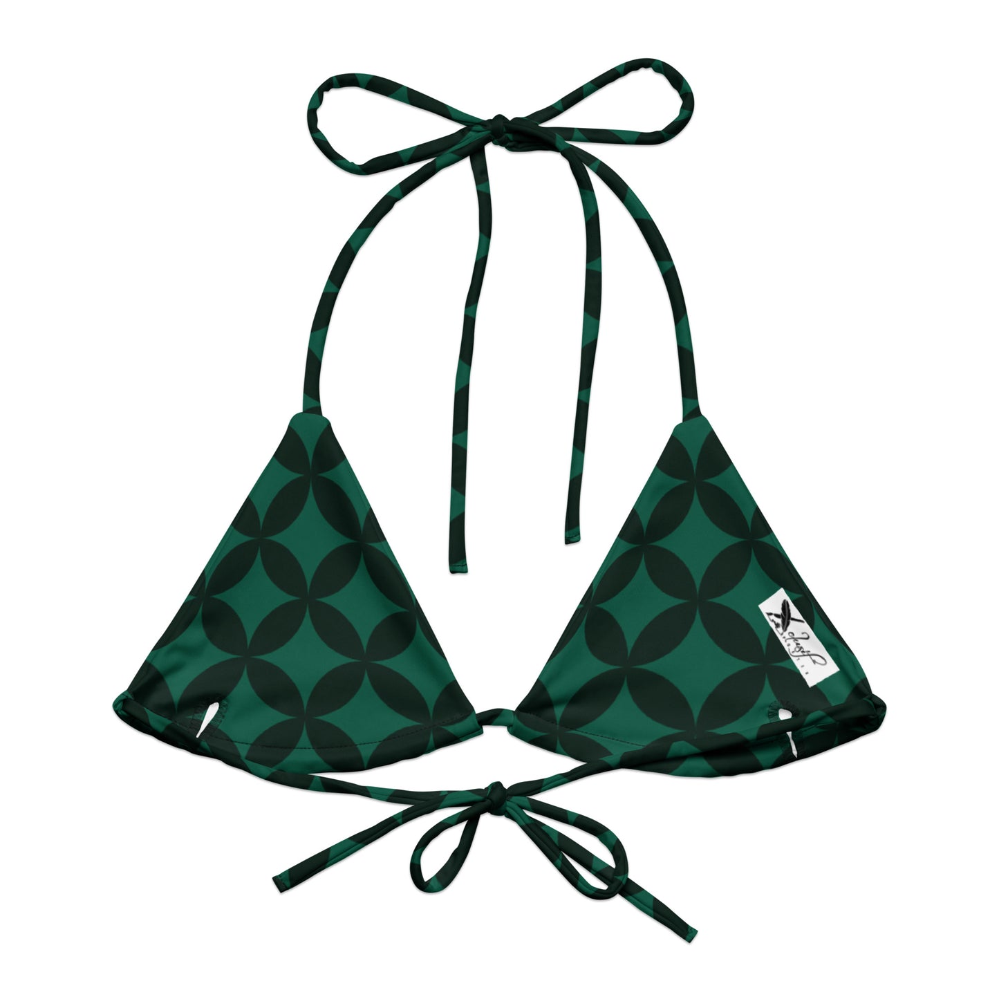 XCLUSIF POETIX LUXURY GREEN string bikini top