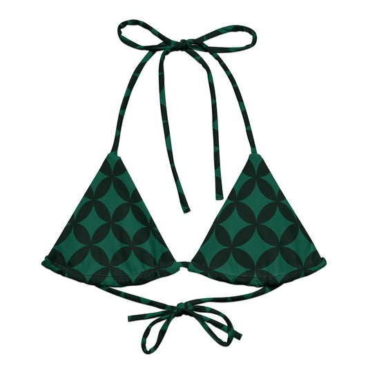 XCLUSIF POETIX LUXURY GREEN string bikini top