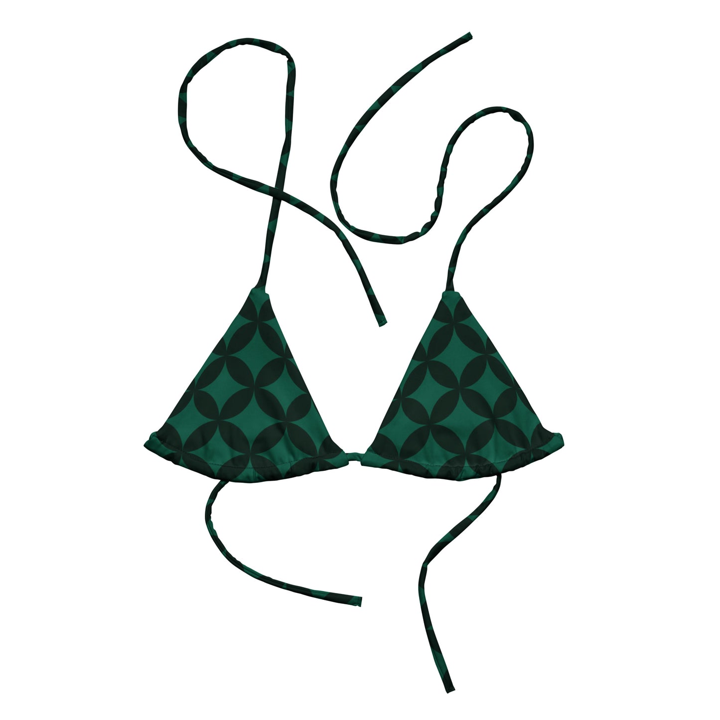 XCLUSIF POETIX LUXURY GREEN string bikini top