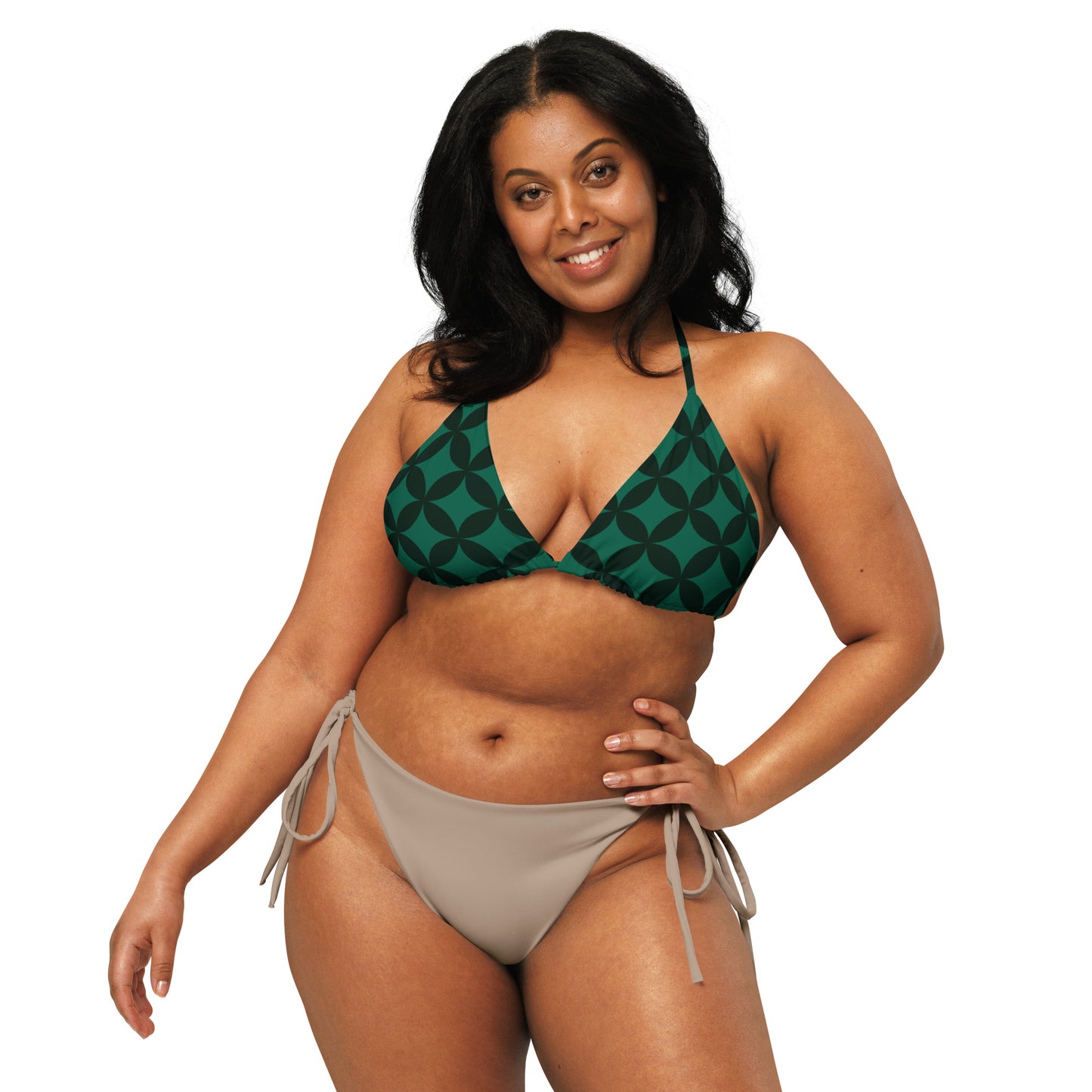 XCLUSIF POETIX LUXURY GREEN string bikini top