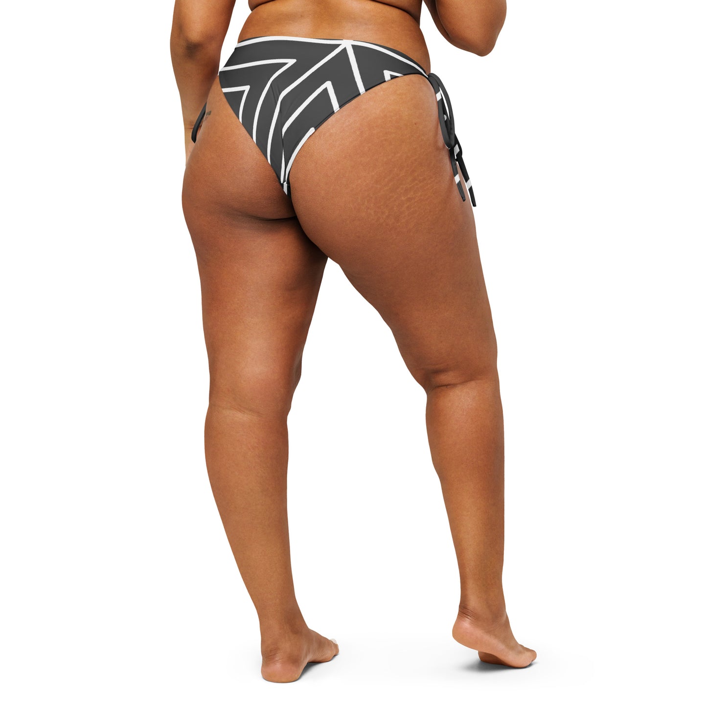 XCLUSIF POETIX BLACK TRIANGLE string bikini bottom