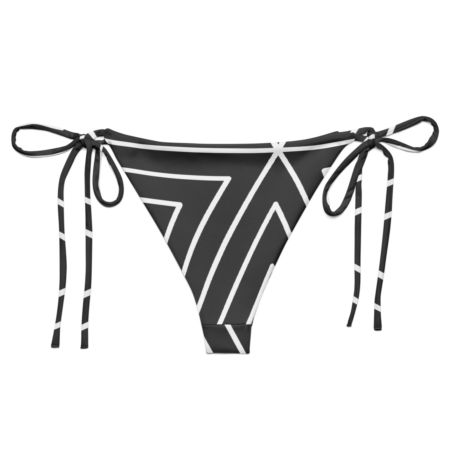 XCLUSIF POETIX BLACK TRIANGLE string bikini bottom