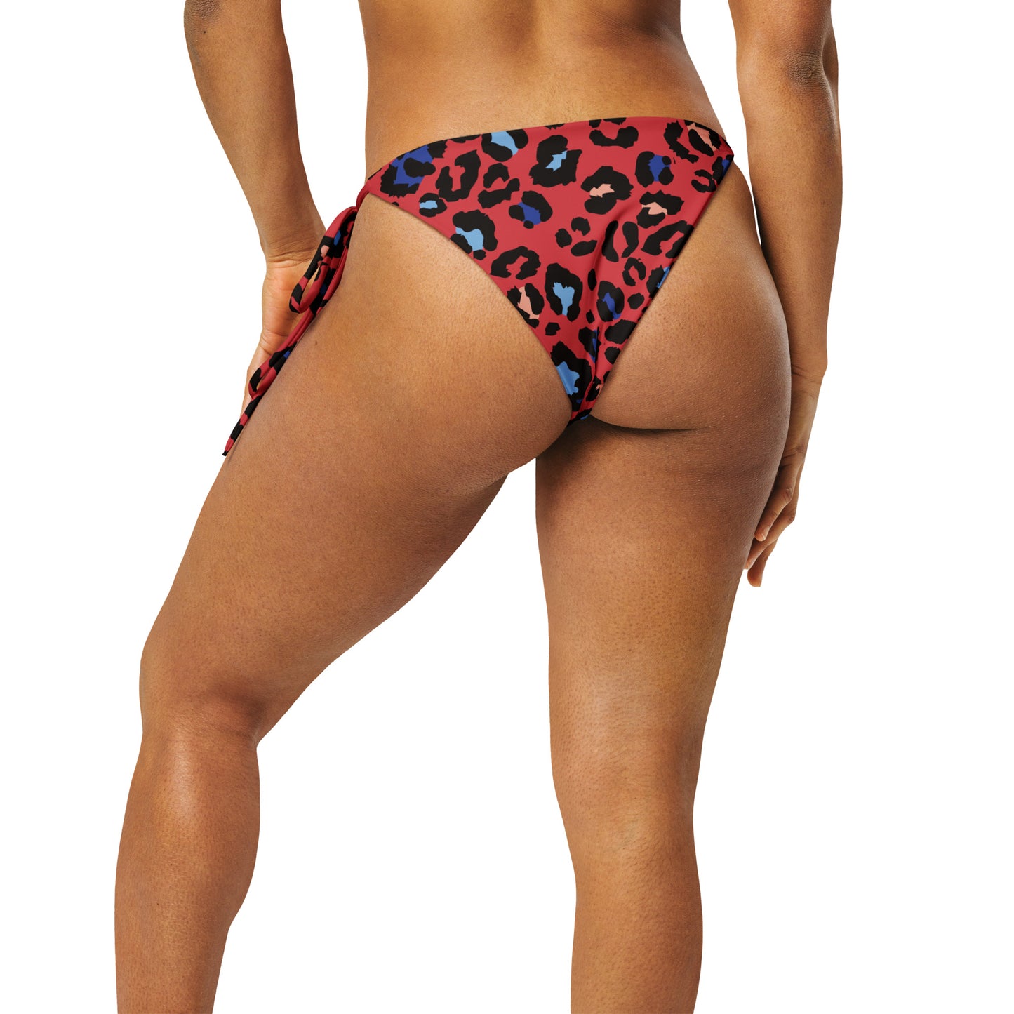 XCLUSIF POETIX RED LEOPARD string bikini bottom