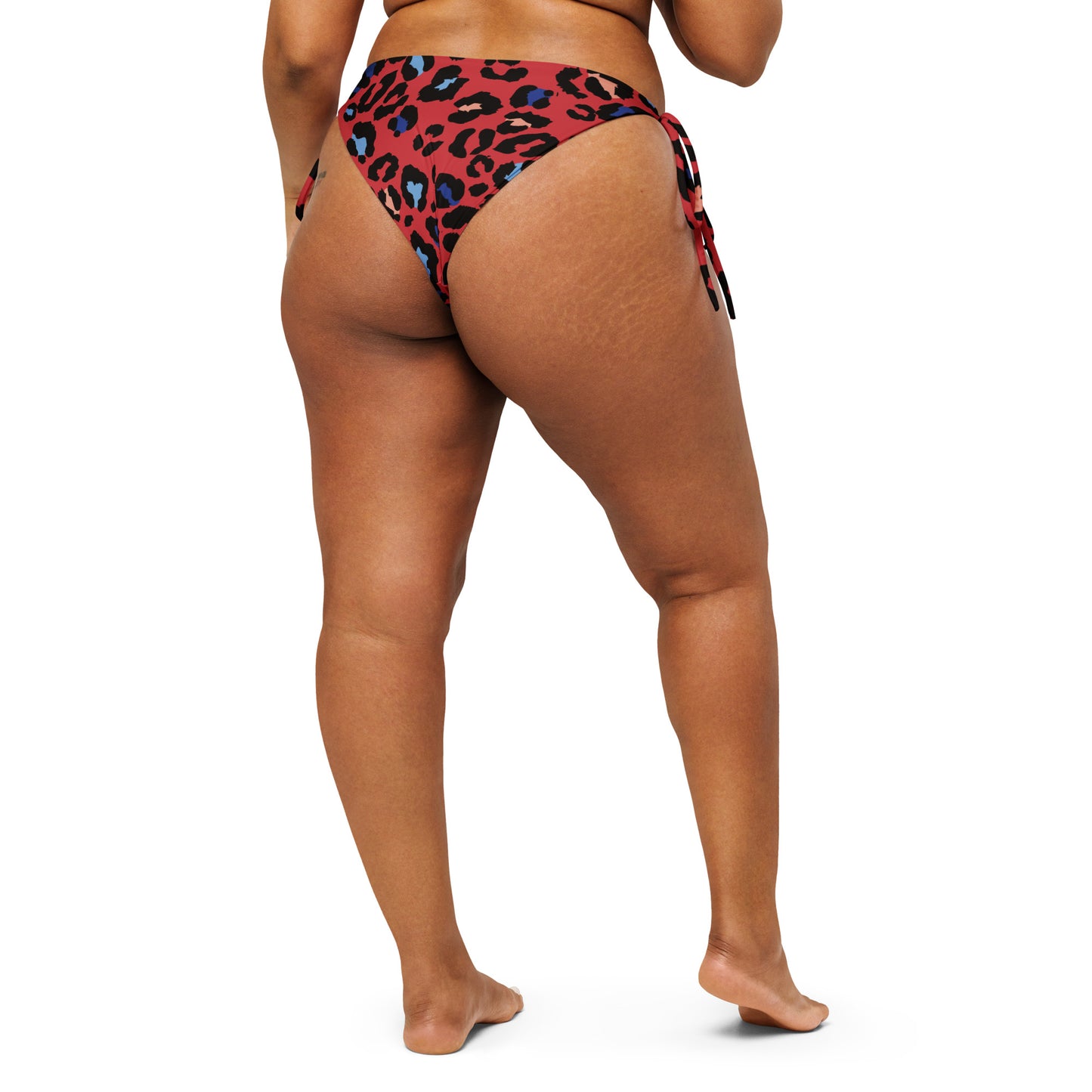 XCLUSIF POETIX RED LEOPARD string bikini bottom