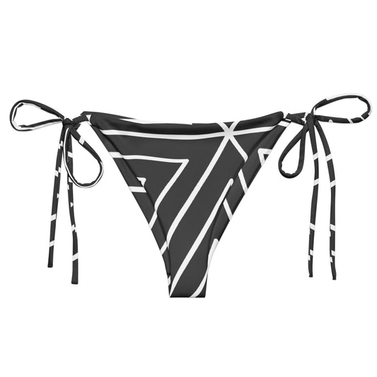 XCLUSIF POETIX BLACK TRIANGLE string bikini bottom