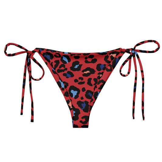 XCLUSIF POETIX RED LEOPARD string bikini bottom