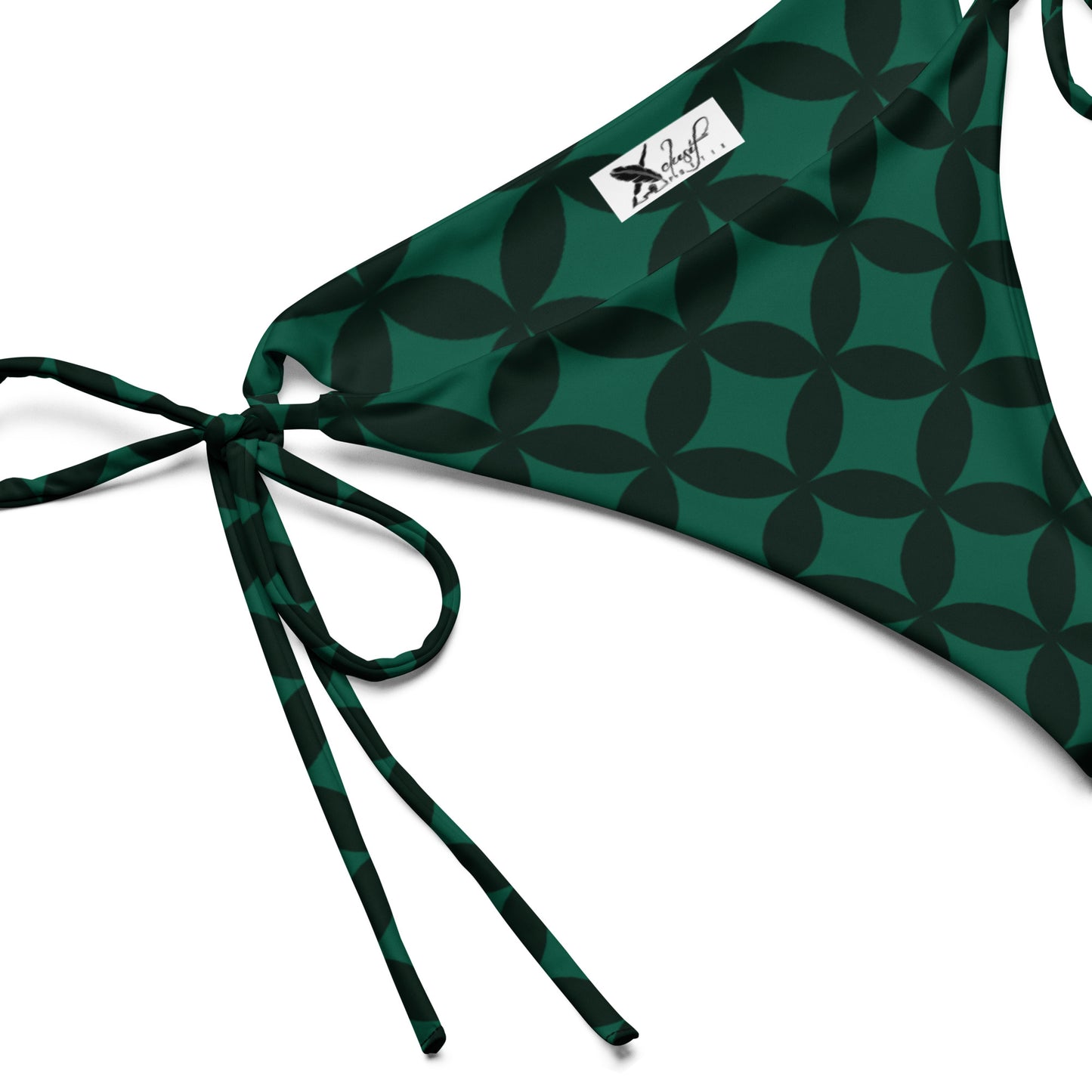 XCLUSIF POETIX LUXURY GREEN string bikini bottom