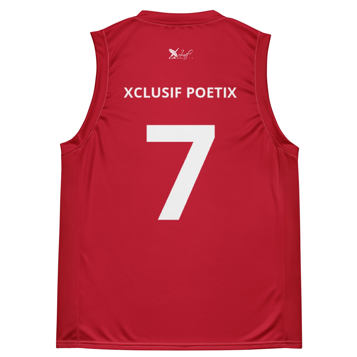 XCLUSIF POETIX RED unisex basketball jersey