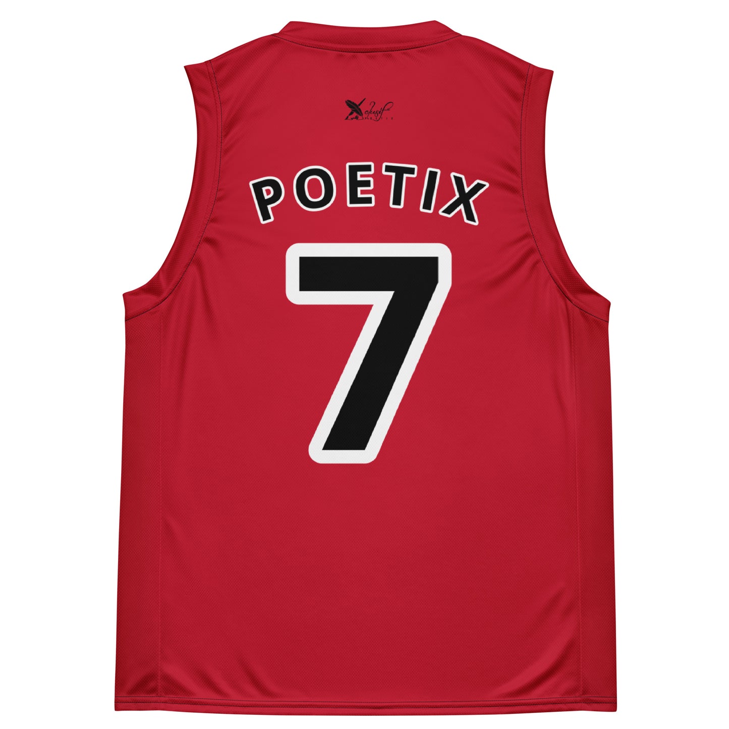 XCLUSIF POETIX RED unisex basketball jersey