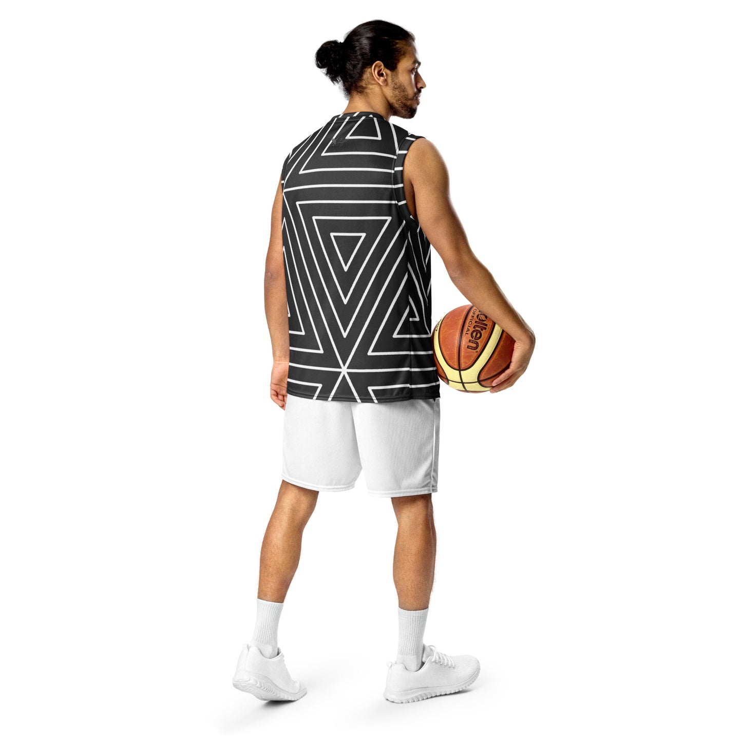 XCLUSIF POETIX BLACK TRIANGLE unisex basketball jersey