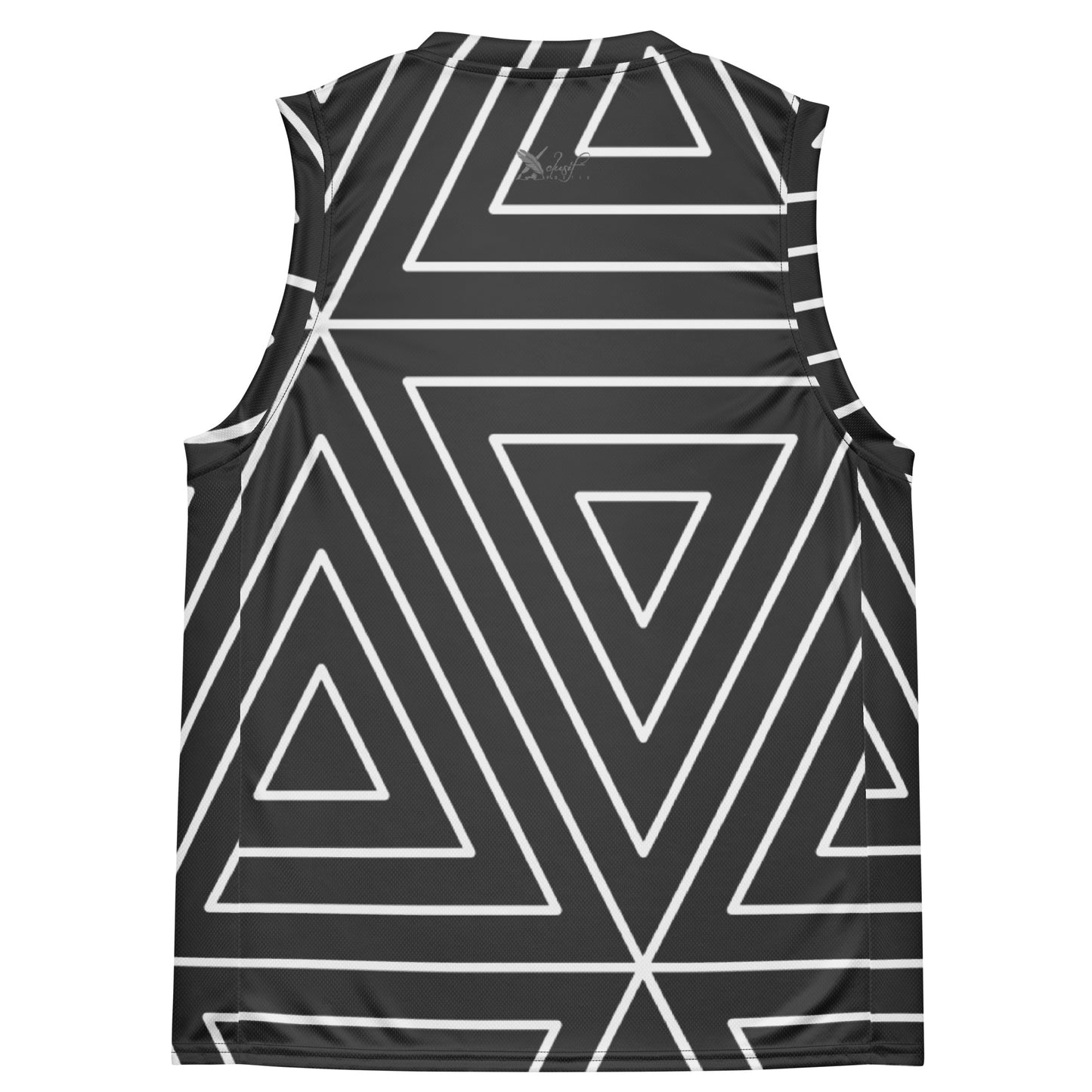 XCLUSIF POETIX BLACK TRIANGLE unisex basketball jersey