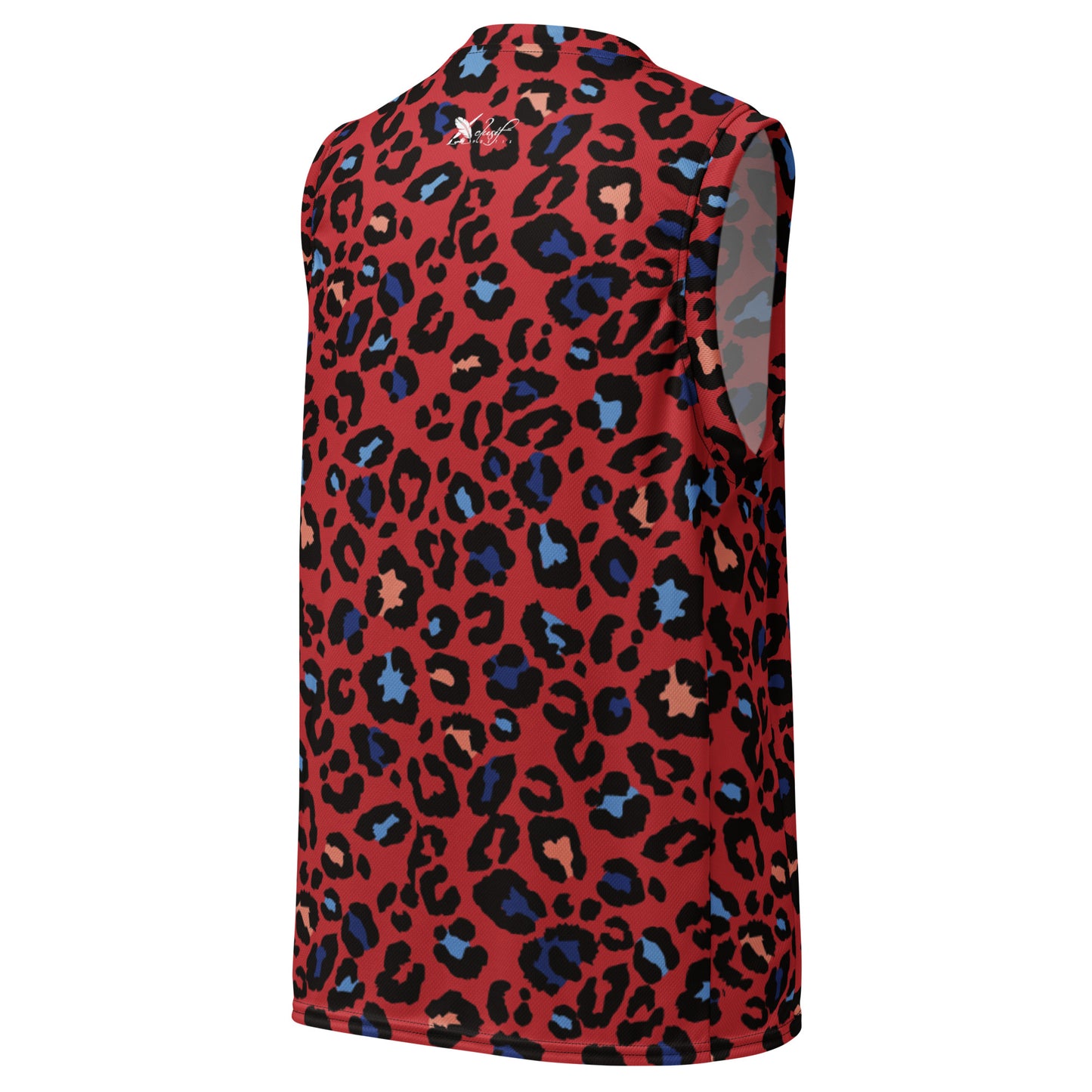 XCLUSIF POETIX RED LEOPARD unisex basketball jersey