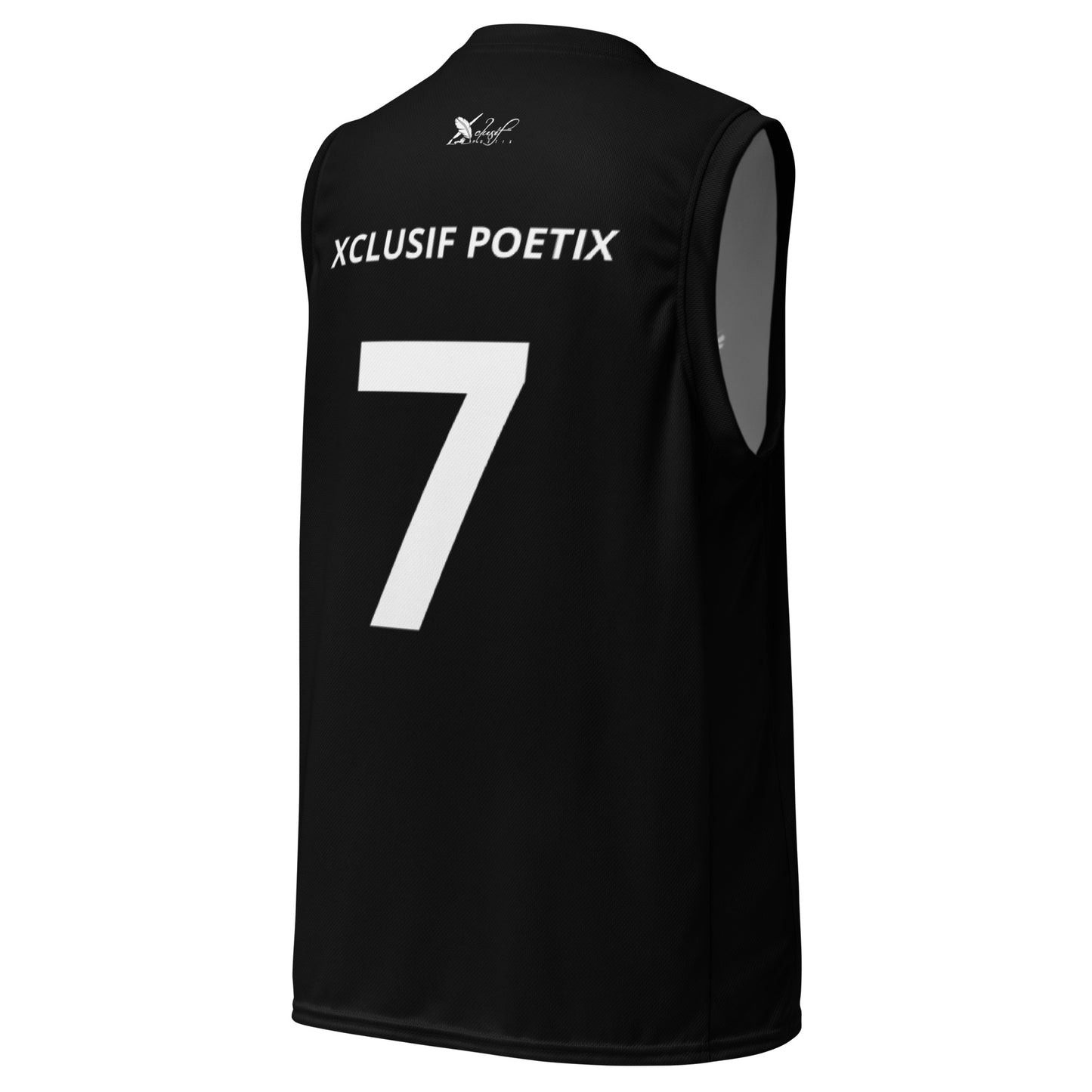 XCLUSIF POETIX BLACK & WHITE unisex basketball jersey