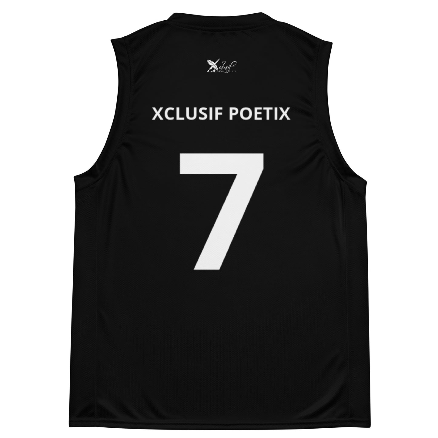 XCLUSIF POETIX BLACK & WHITE unisex basketball jersey