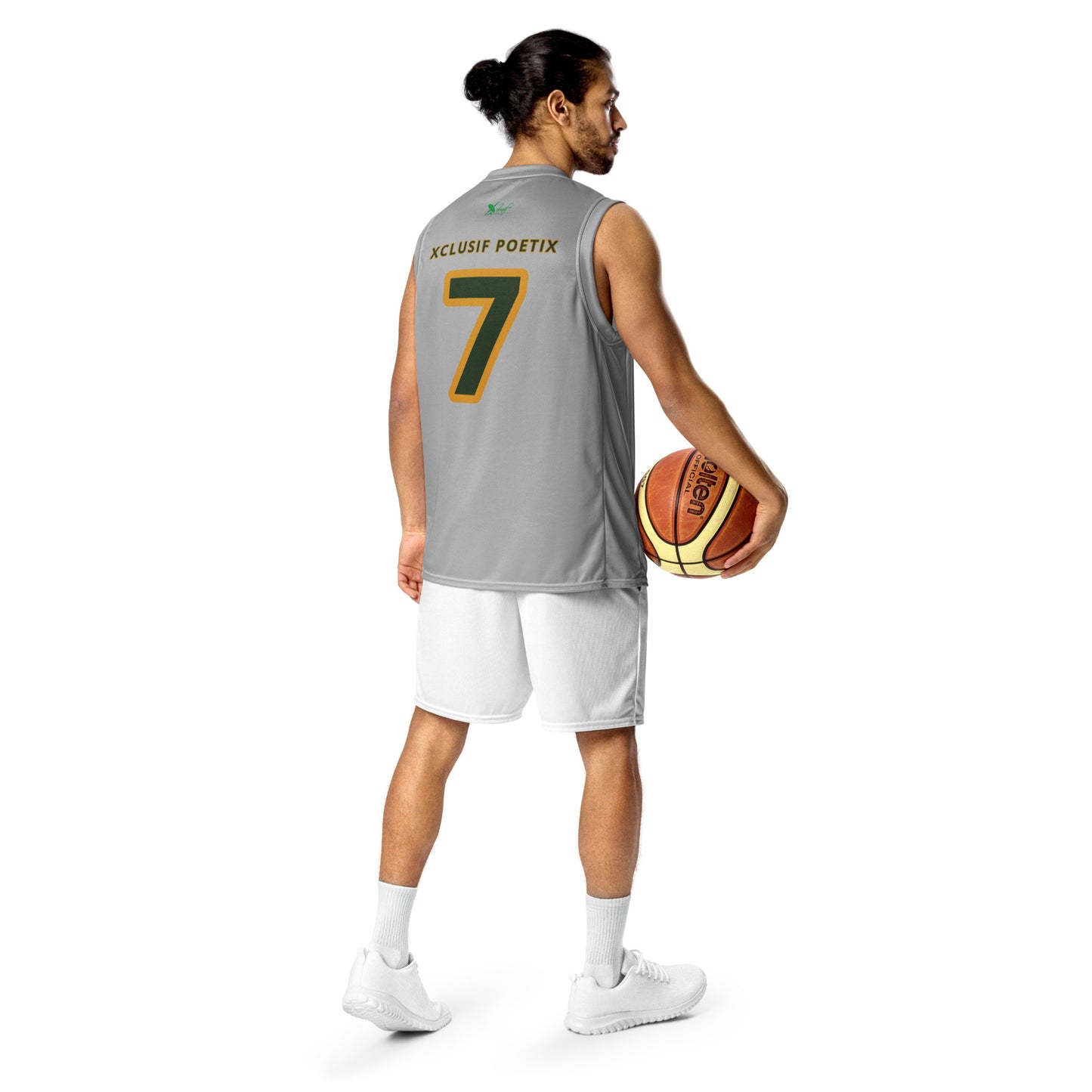 ROYALTY BY XCLUSIF POETIX SILVER unisex basketball jersey