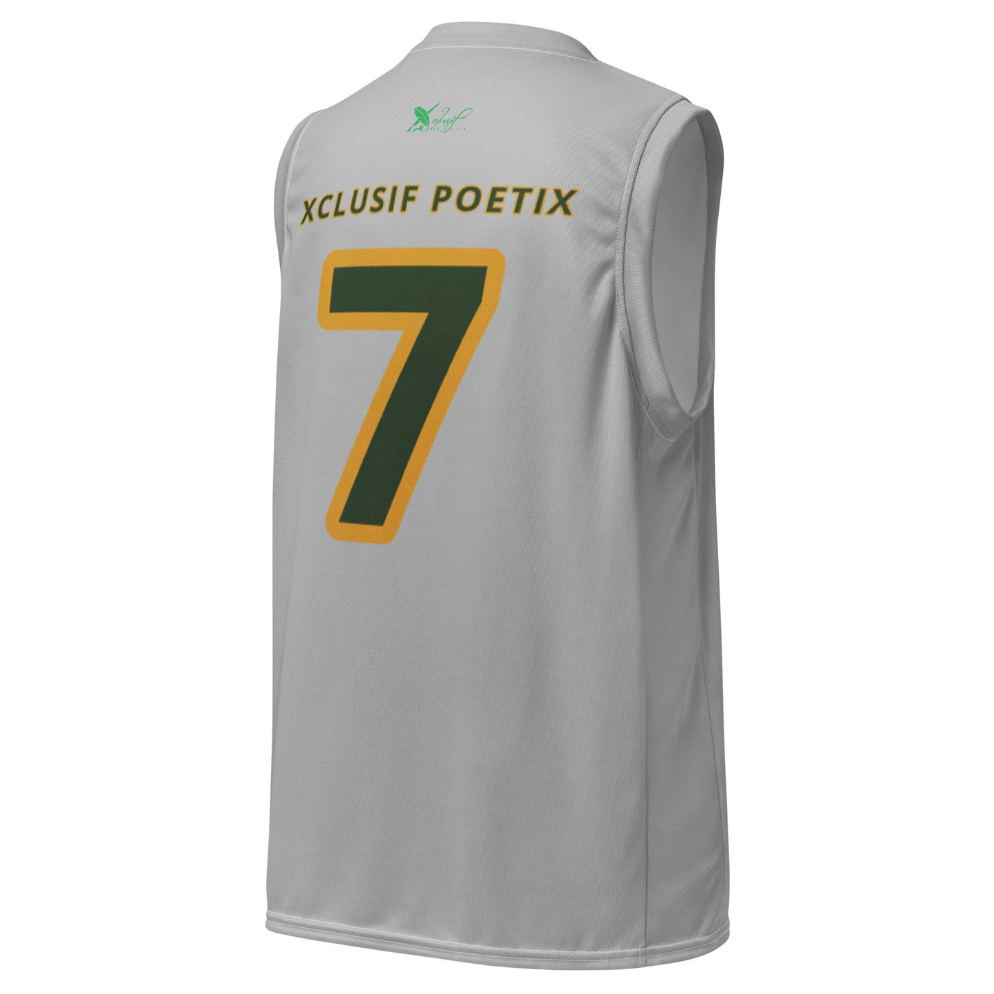 ROYALTY BY XCLUSIF POETIX SILVER unisex basketball jersey