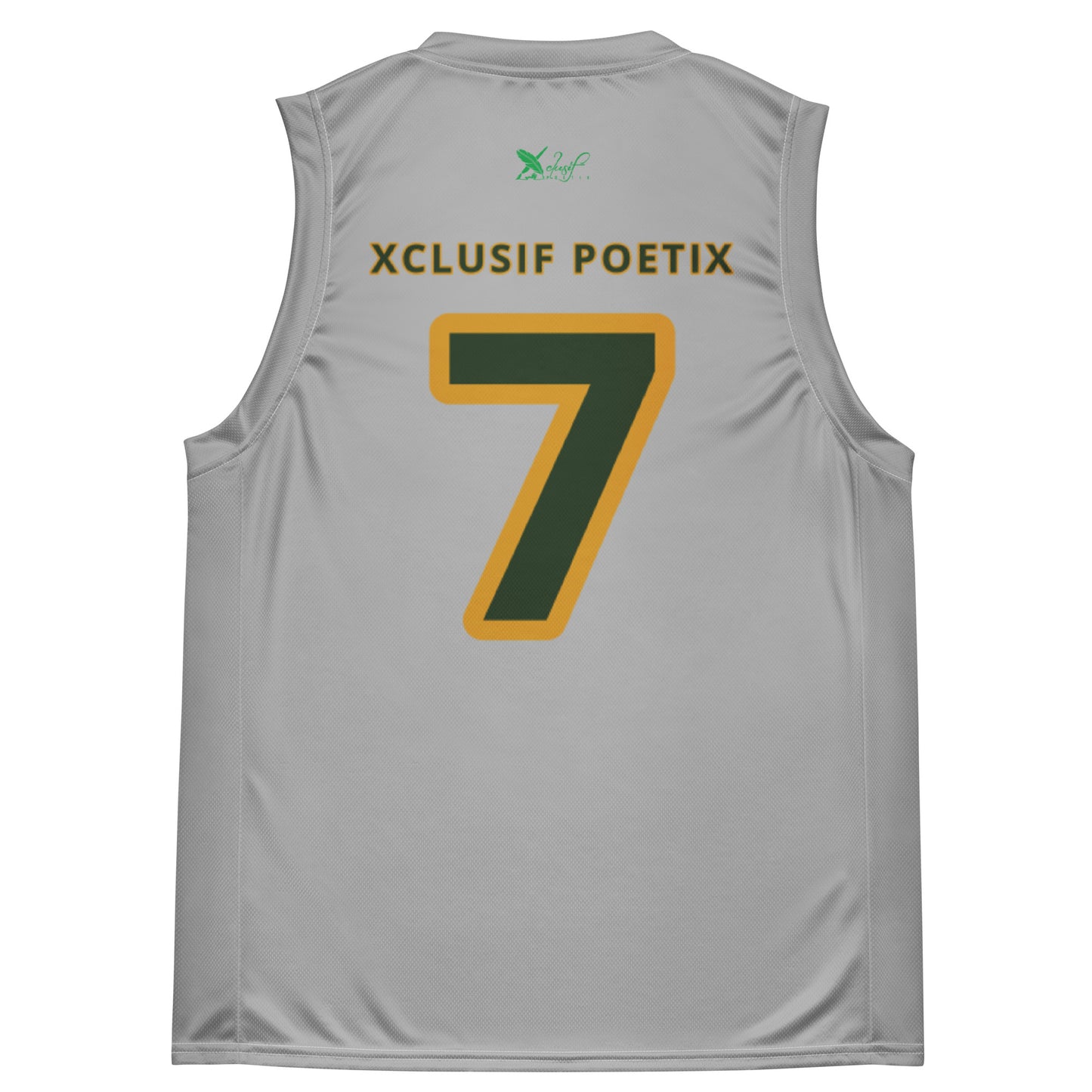 ROYALTY BY XCLUSIF POETIX SILVER unisex basketball jersey