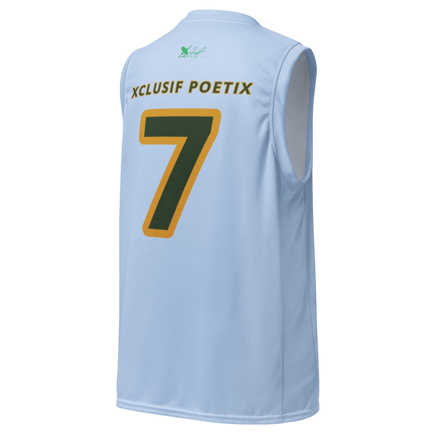 ROYALTY BY XCLUSIF POETIX LIGHT BLUE unisex basketball jersey