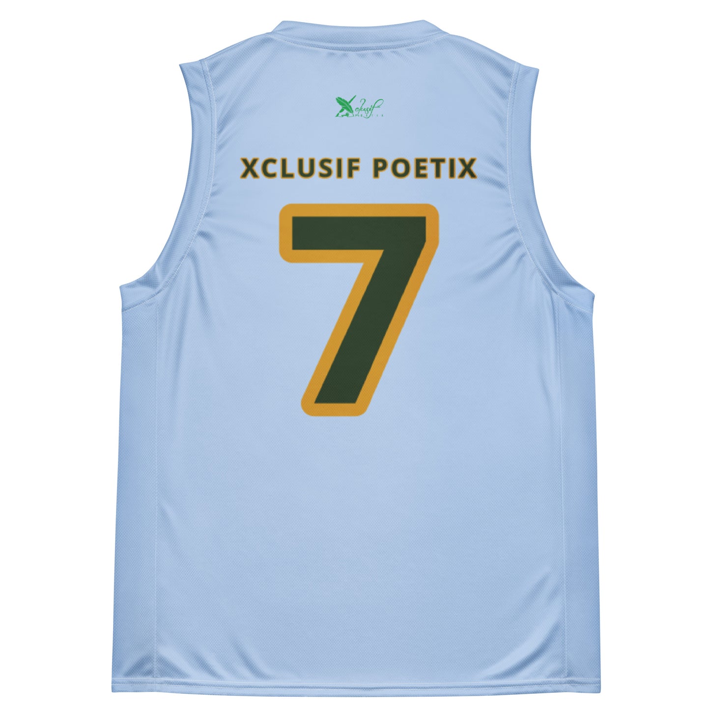 ROYALTY BY XCLUSIF POETIX LIGHT BLUE unisex basketball jersey