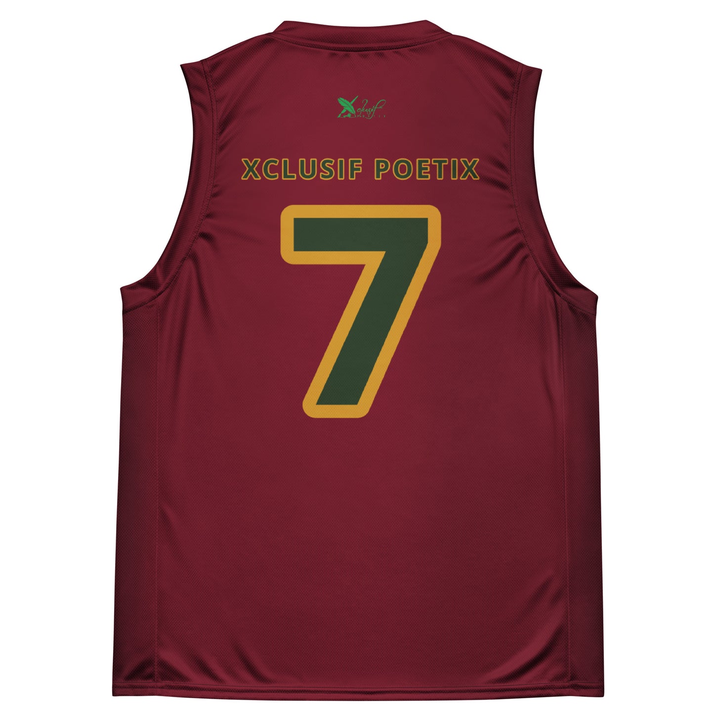 ROYALTY BY XCLUSIF POETIX BURGUNDY unisex basketball jersey