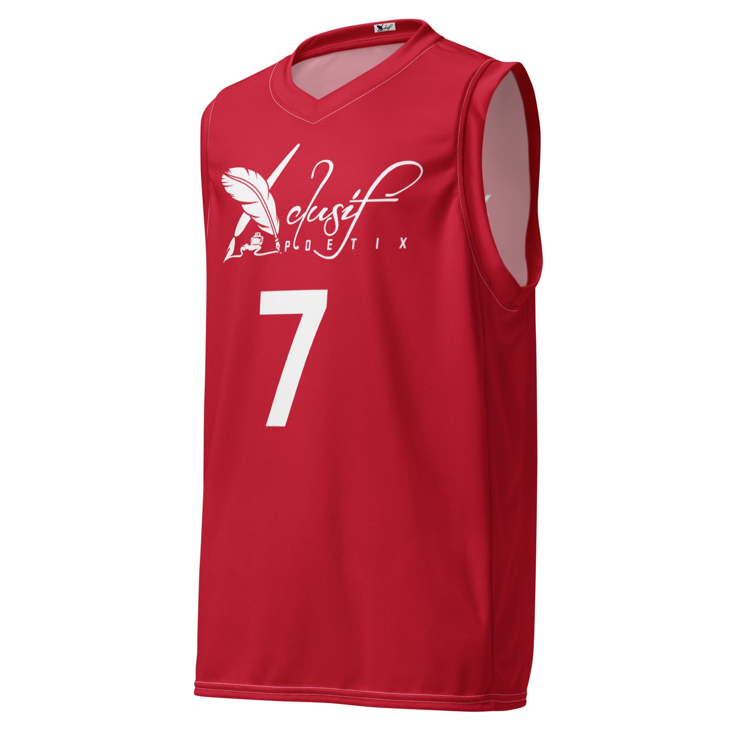 XCLUSIF POETIX RED unisex basketball jersey