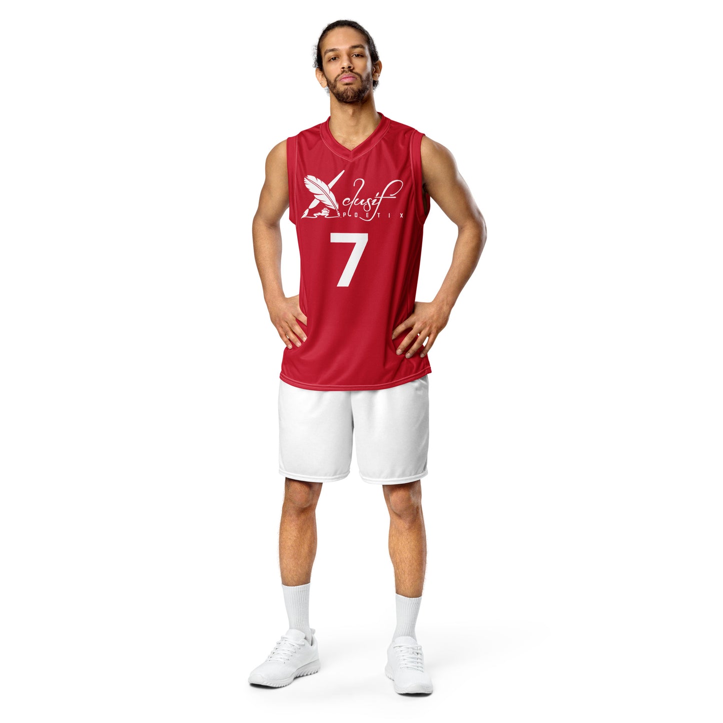 XCLUSIF POETIX RED unisex basketball jersey