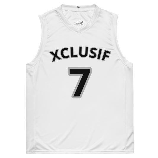 XCLUSIF POETIX WHITE unisex basketball jersey