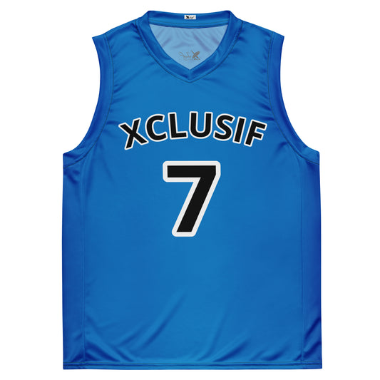 XCLUSIF POETIX BLUE unisex basketball jersey