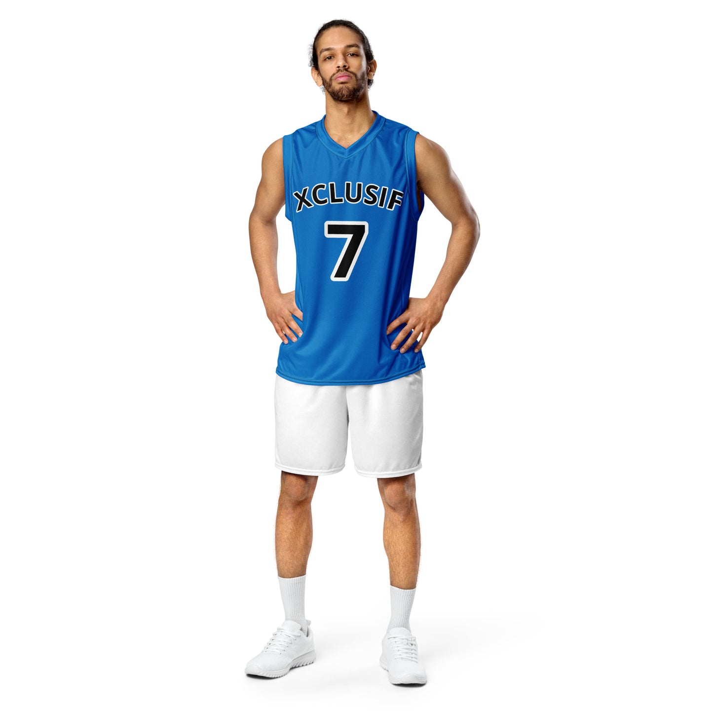 XCLUSIF POETIX BLUE unisex basketball jersey