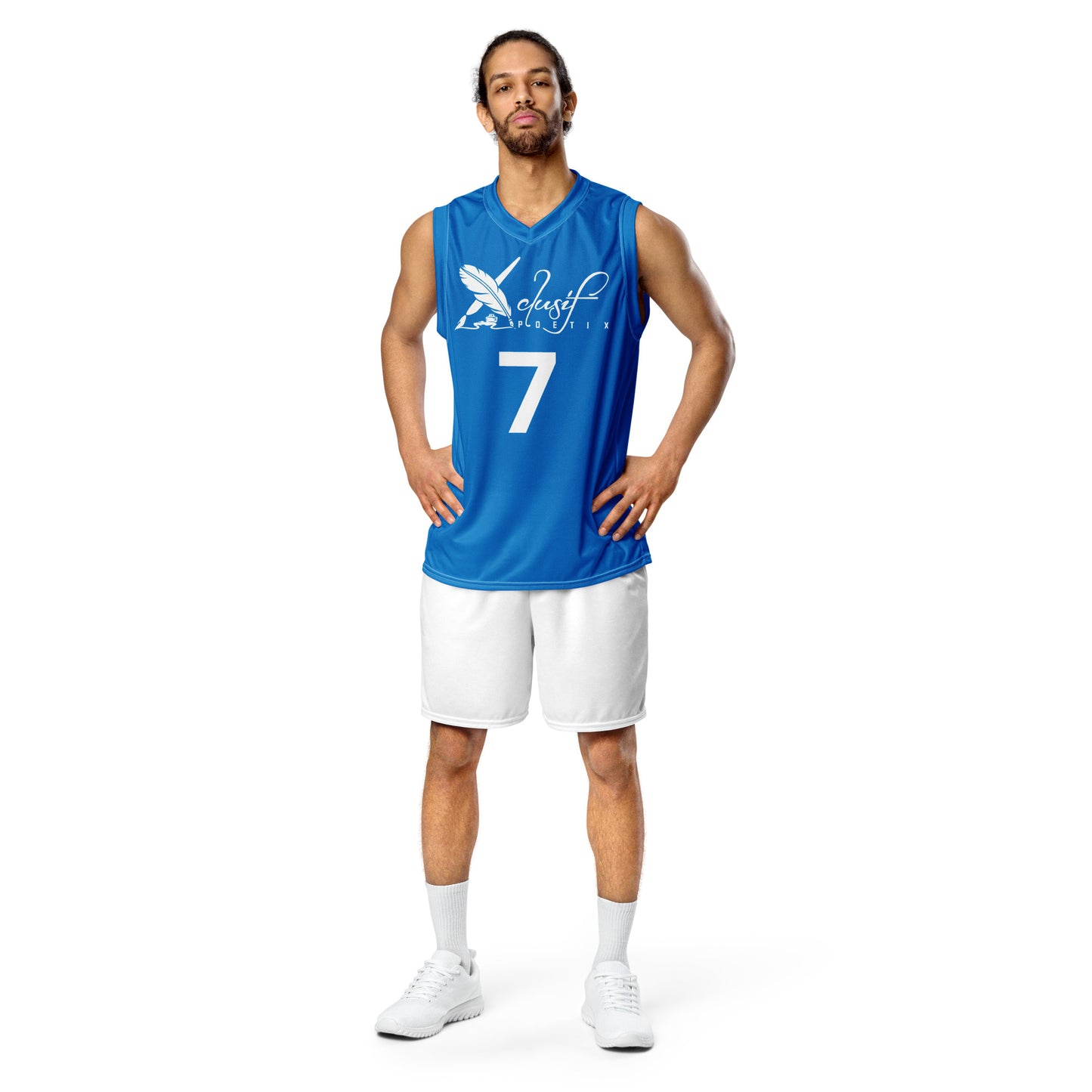 XCLUSIF POETIX BLUE unisex basketball jersey