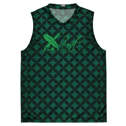 XCLUSIF POETIX LUXURY GREEN unisex basketball jersey