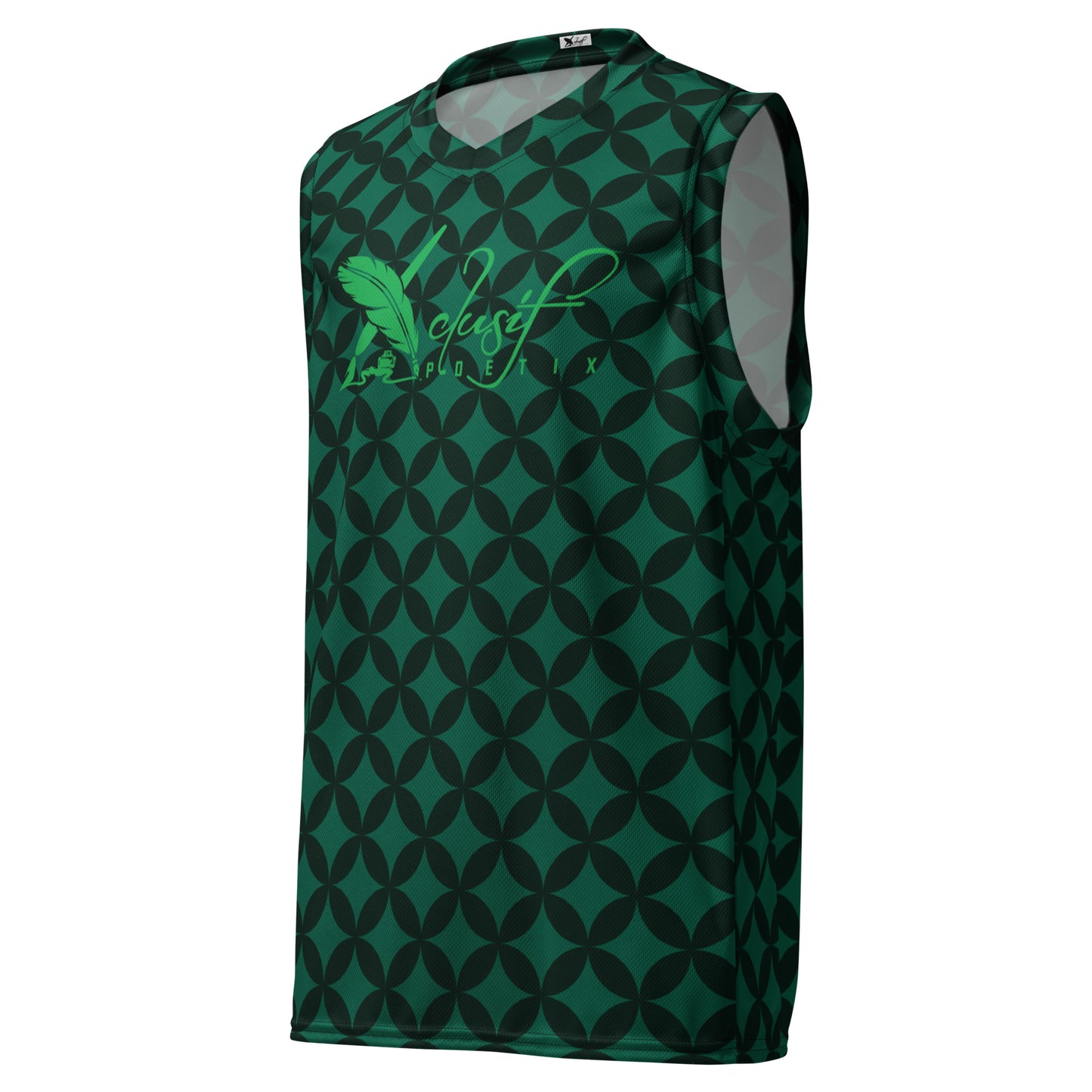 XCLUSIF POETIX LUXURY GREEN unisex basketball jersey