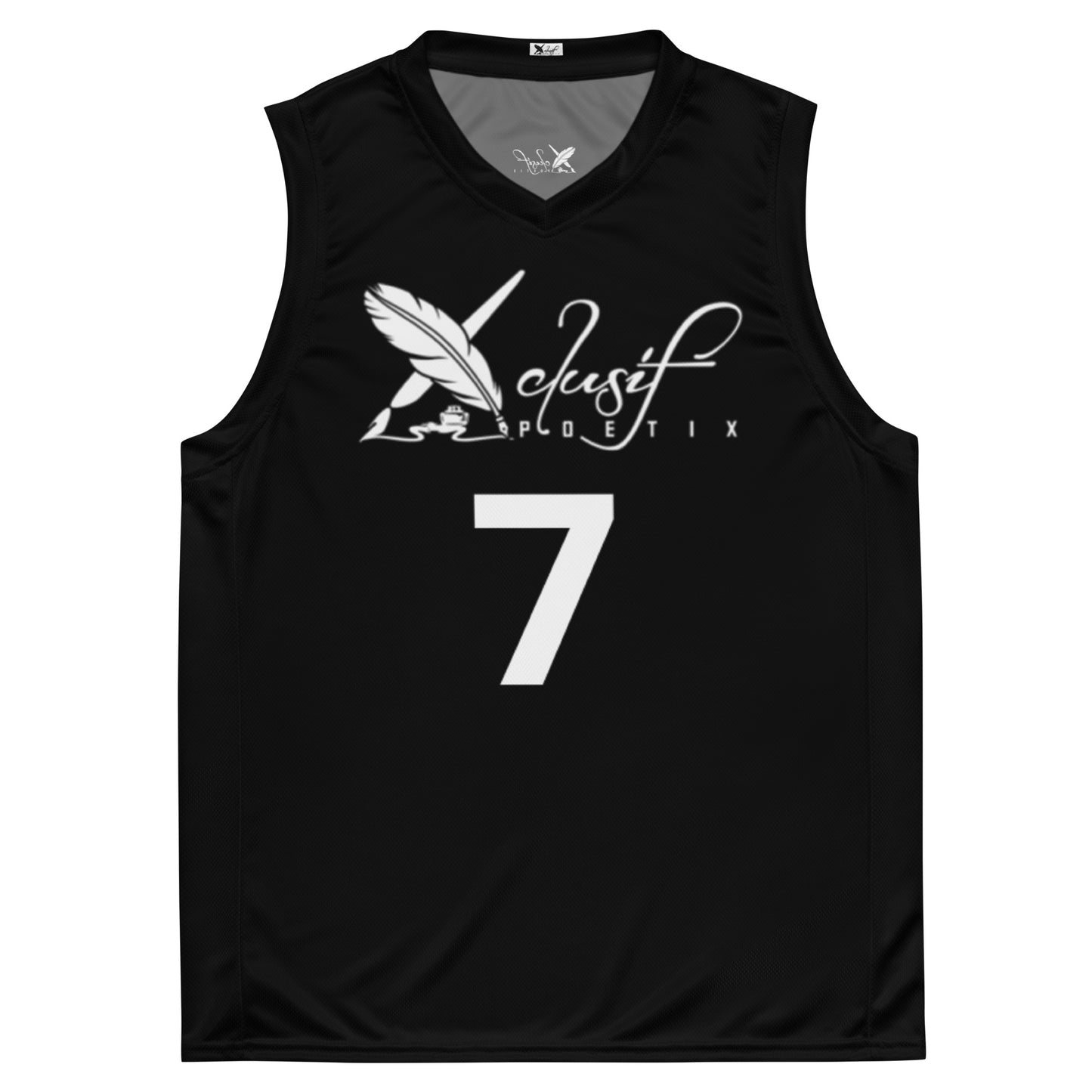 XCLUSIF POETIX BLACK & WHITE unisex basketball jersey