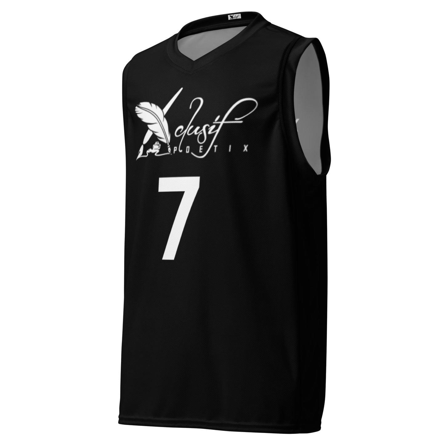 XCLUSIF POETIX BLACK & WHITE unisex basketball jersey