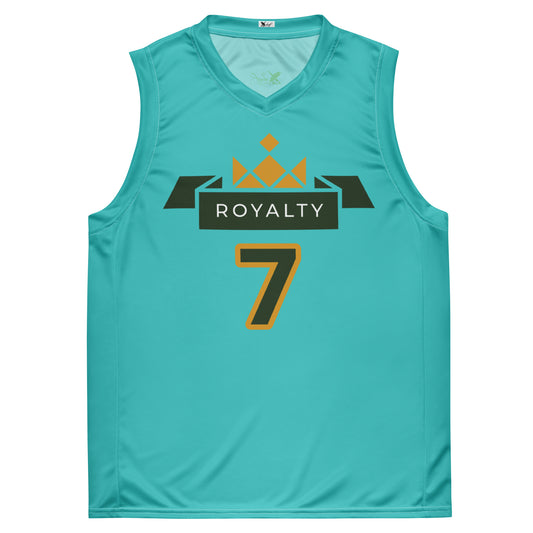 ROYALTY BY XCLUSIF POETIX TURQUOISE unisex basketball jersey