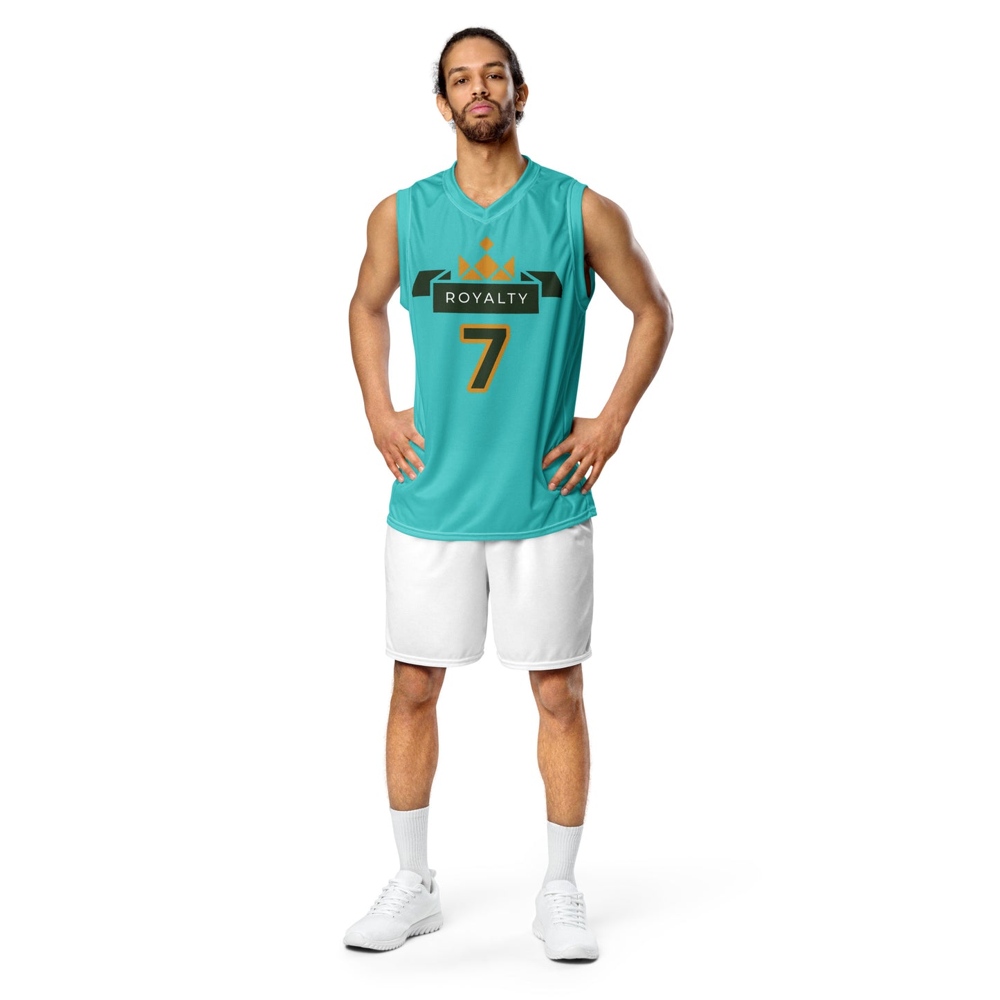 ROYALTY BY XCLUSIF POETIX TURQUOISE unisex basketball jersey