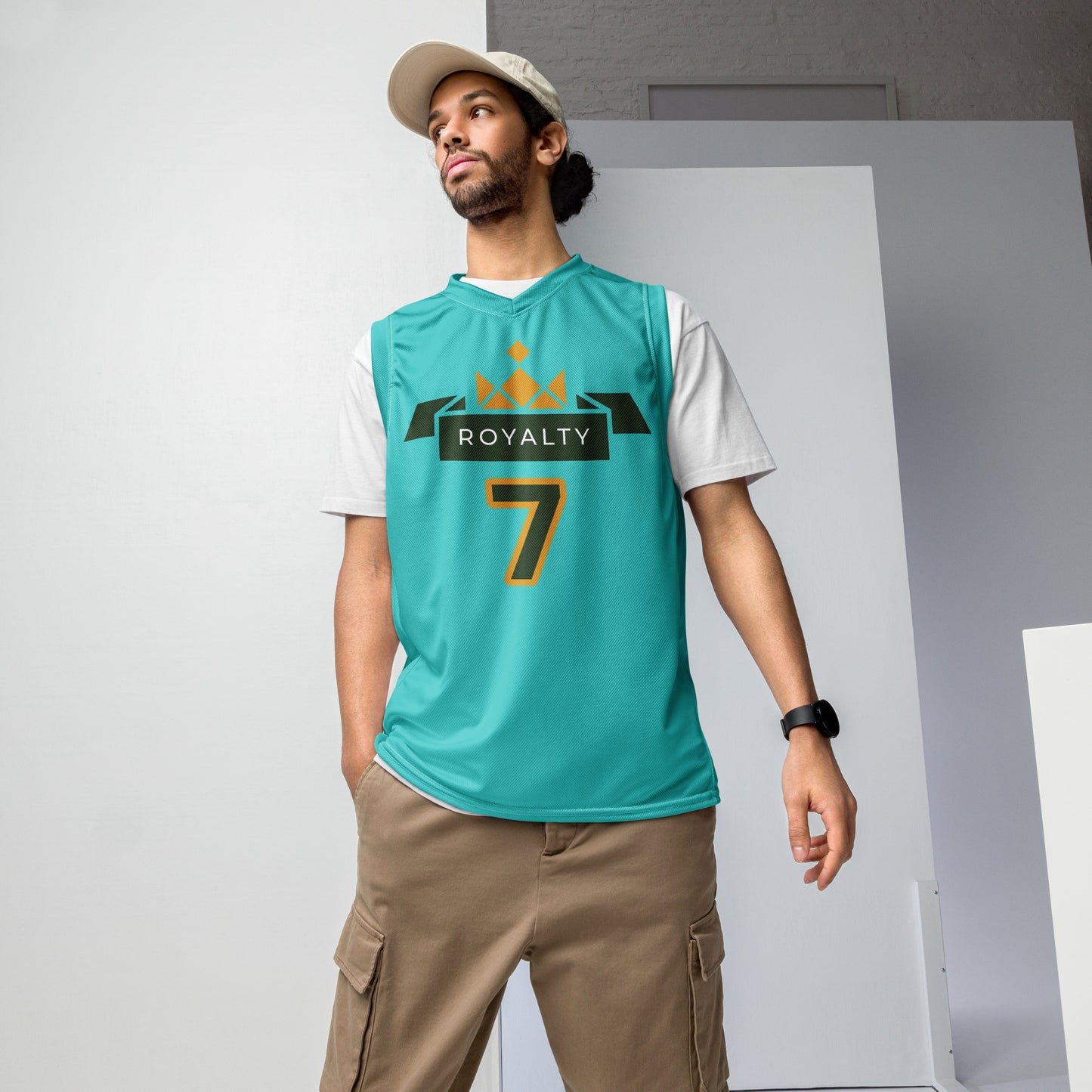 ROYALTY BY XCLUSIF POETIX TURQUOISE unisex basketball jersey