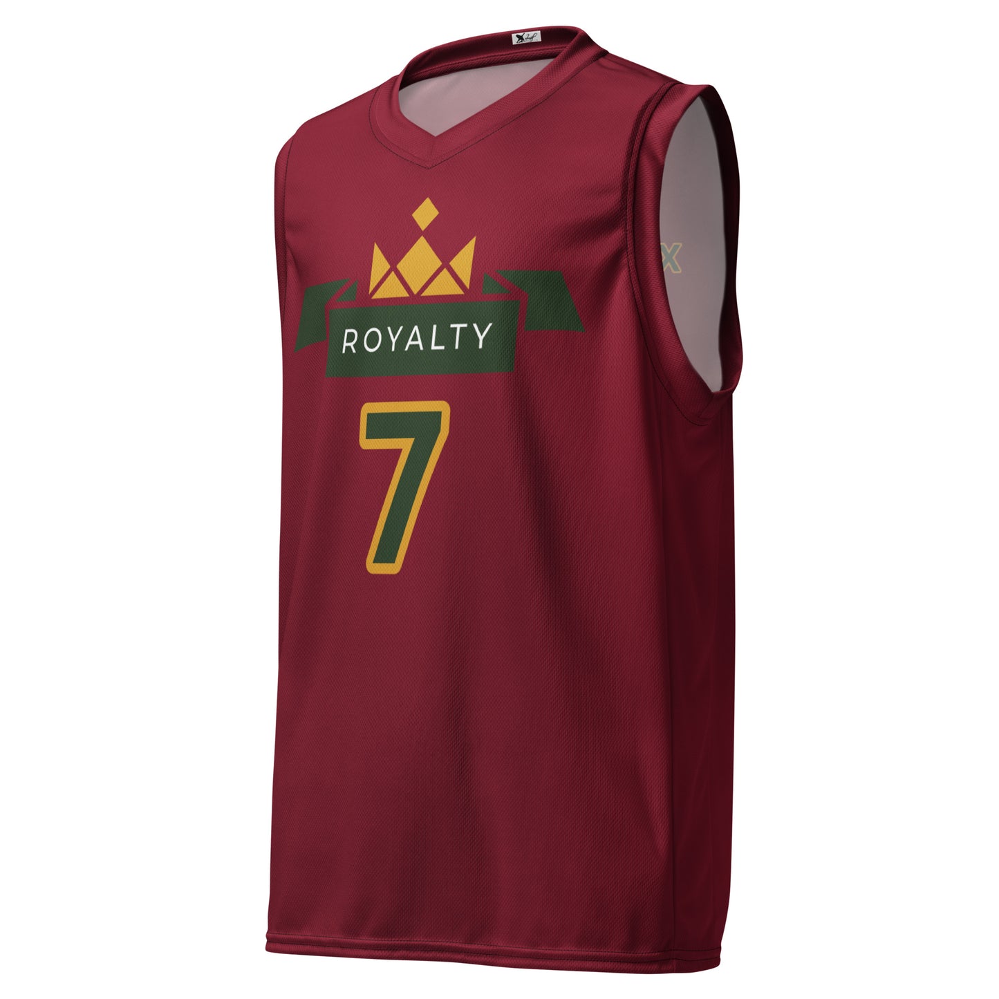 ROYALTY BY XCLUSIF POETIX BURGUNDY unisex basketball jersey