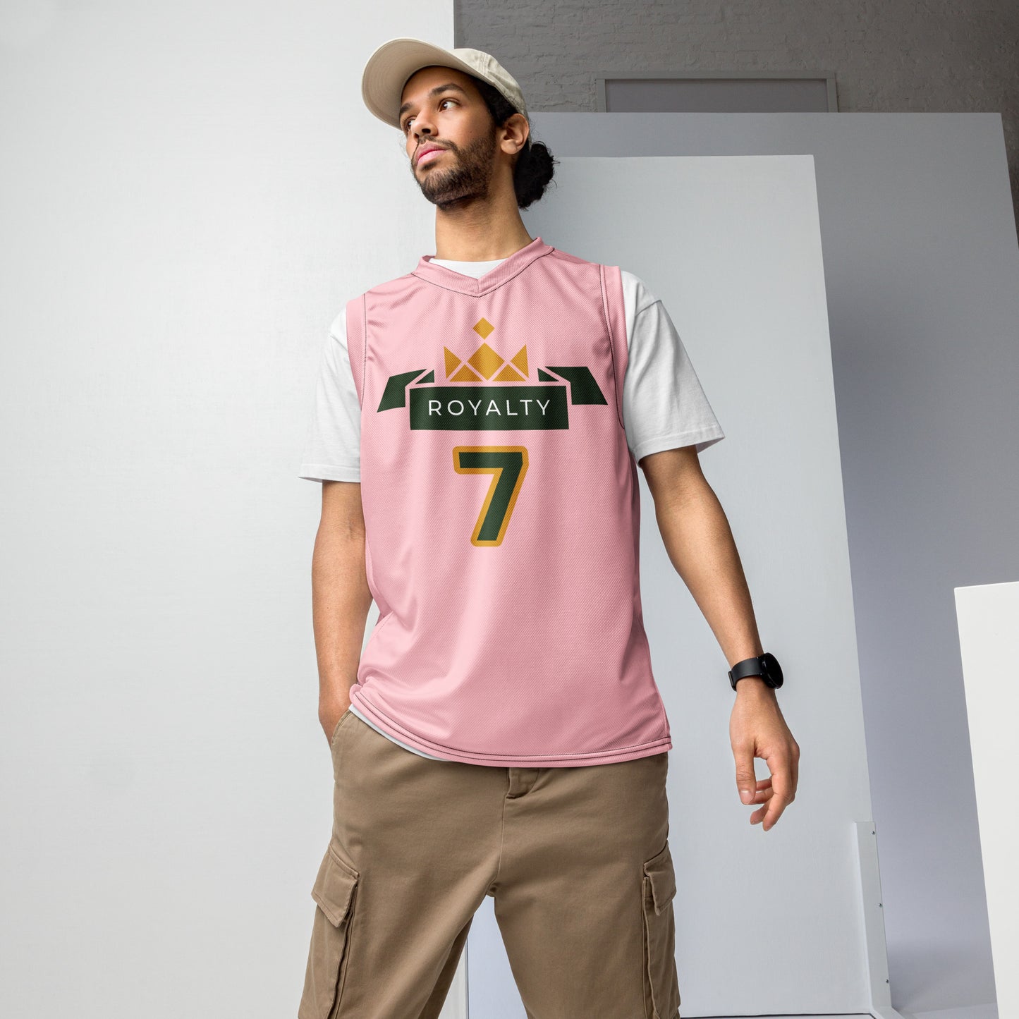 ROYALTY BY XCLUSIF POETIX PINK unisex basketball jersey