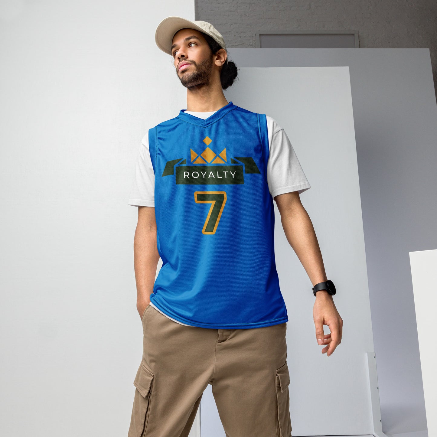 ROYALTY BY XCLUSIF POETIX BLUE unisex basketball jersey