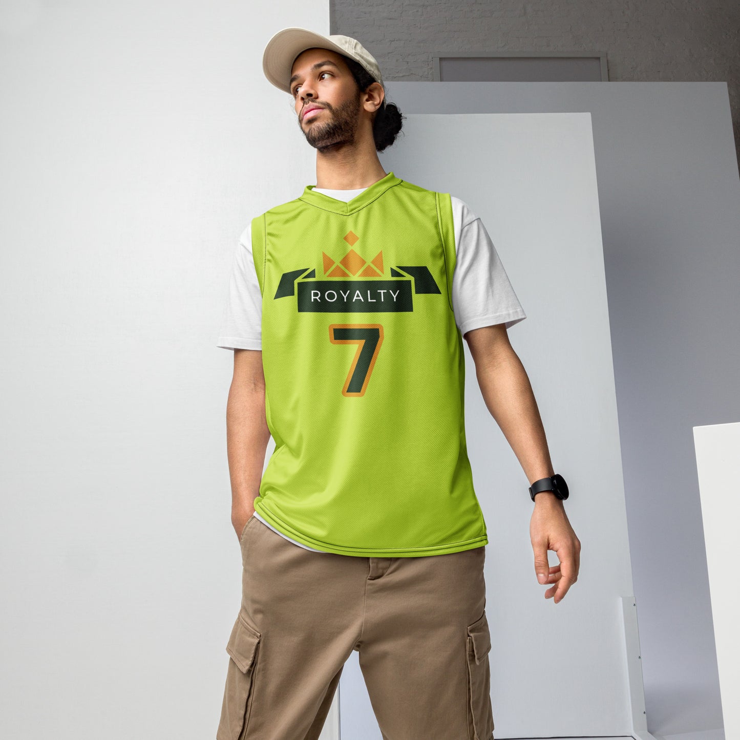 ROYALTY BY XCLUSIF POETIX LIGHT GREEN unisex basketball jersey