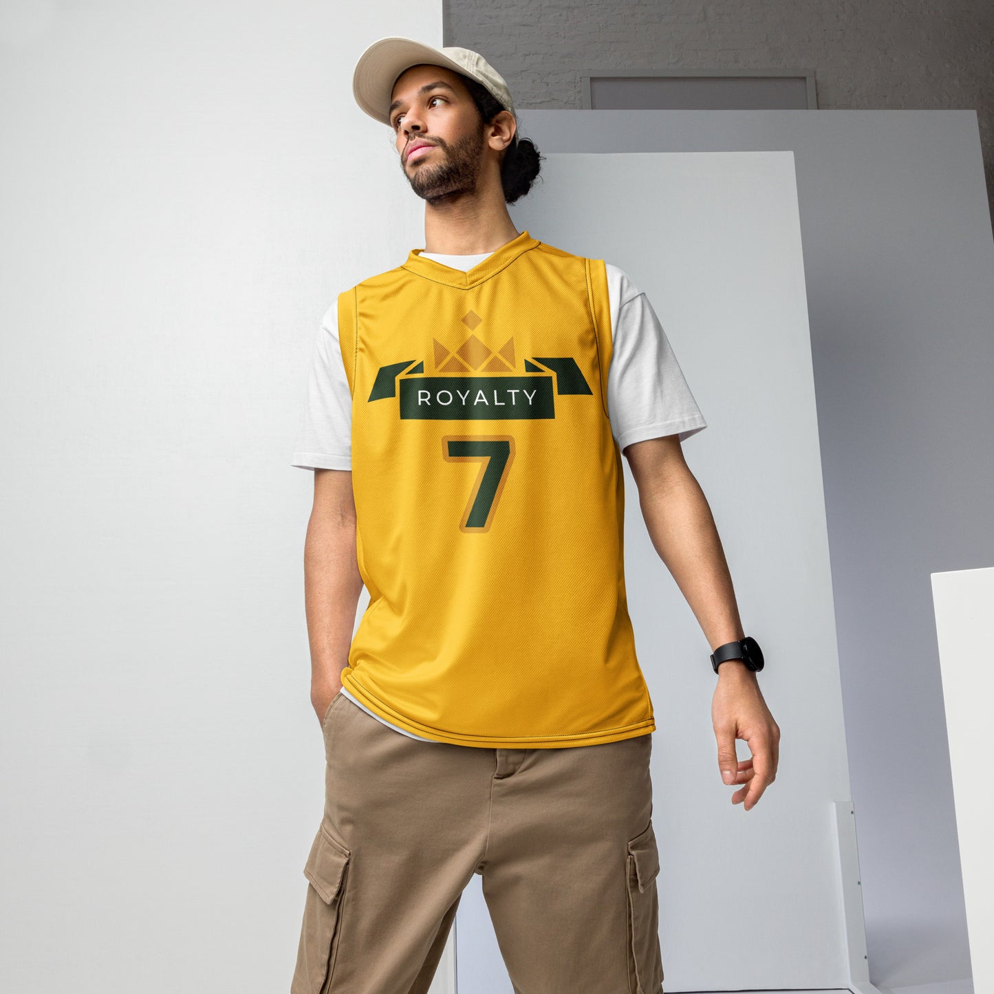 ROYALTY BY XCLUSIF POETIX YELLOW unisex basketball jersey