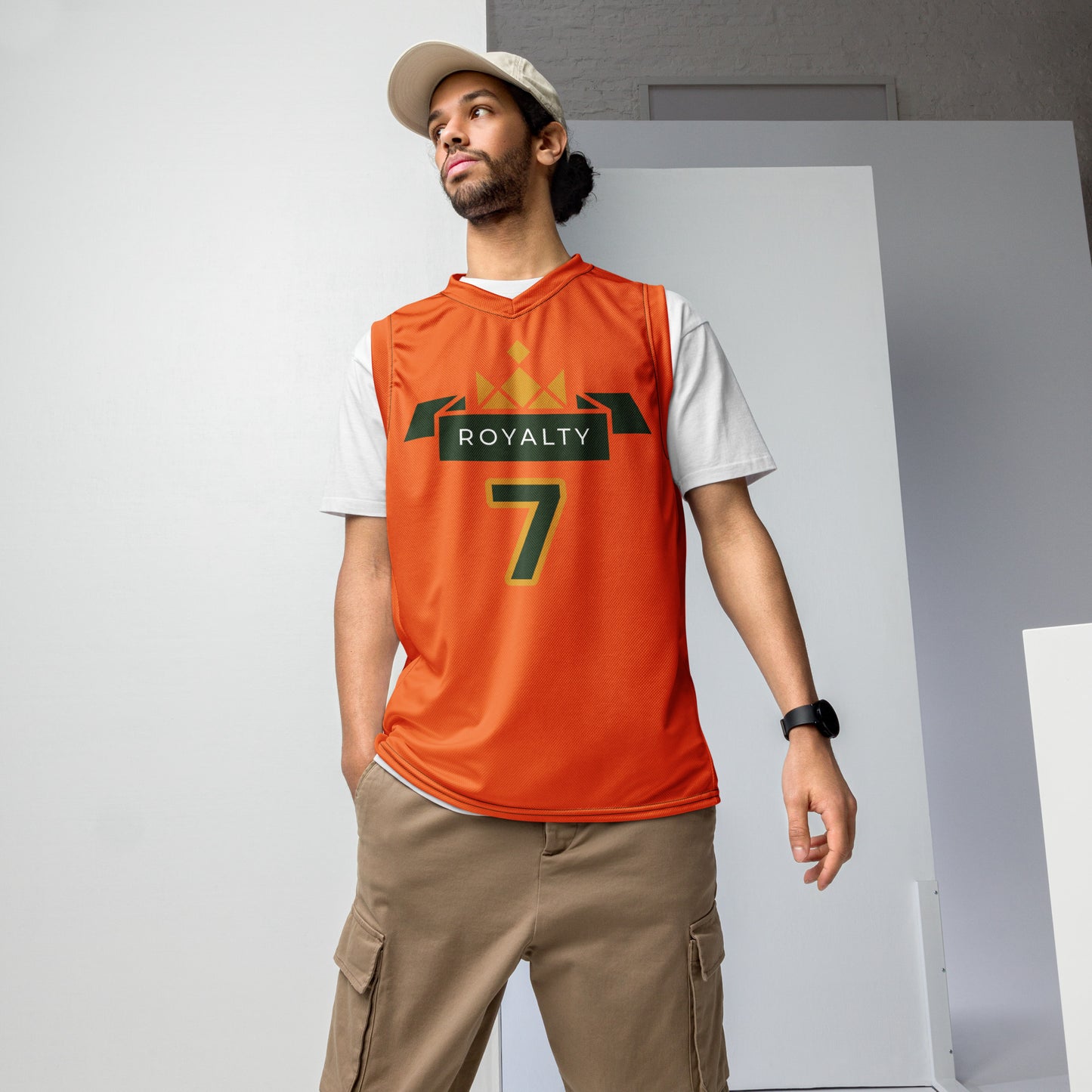 ROYALTY BY XCLUSIF POETIX ORANGE unisex basketball jersey