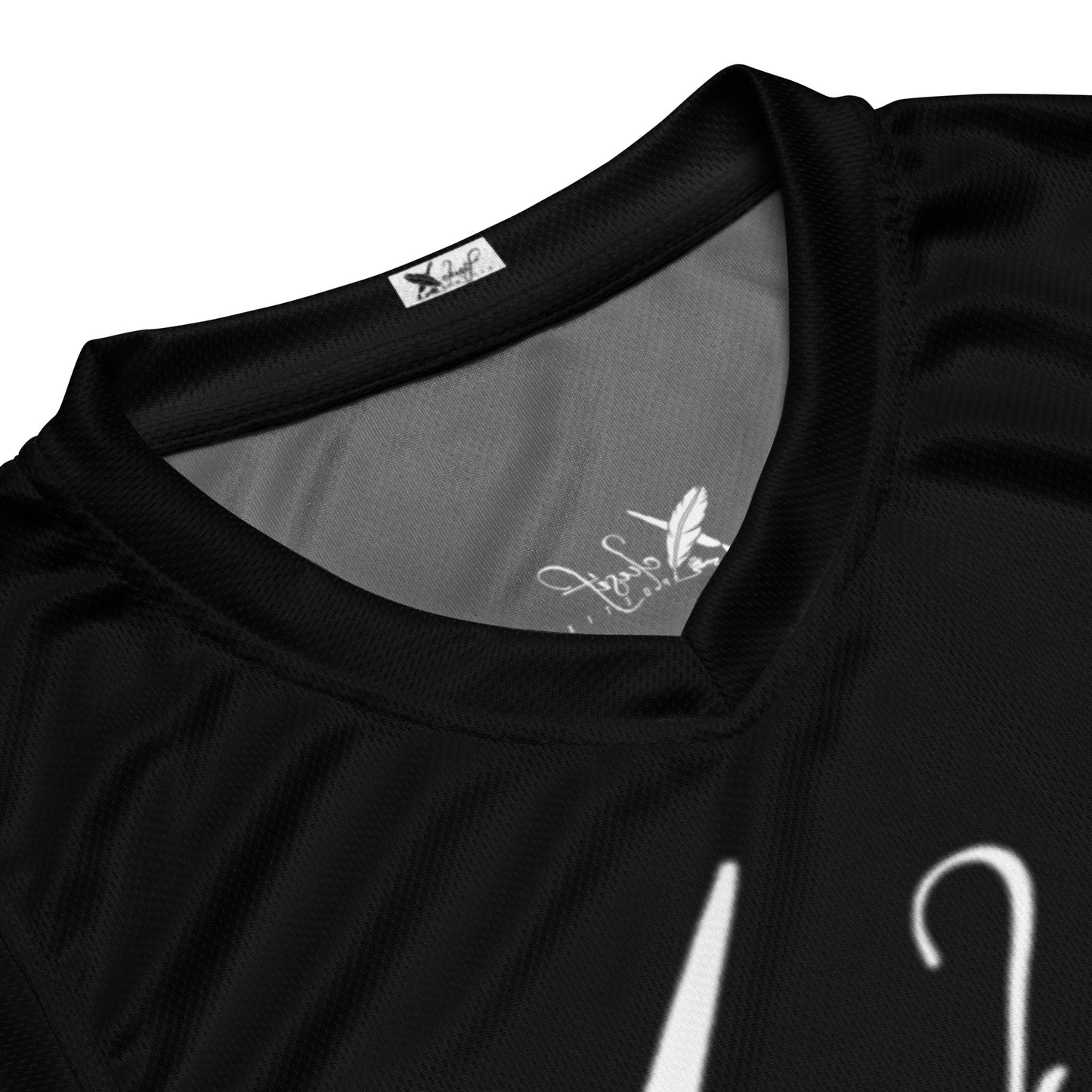 XCLUSIF POETIX BLACK & WHITE unisex basketball jersey