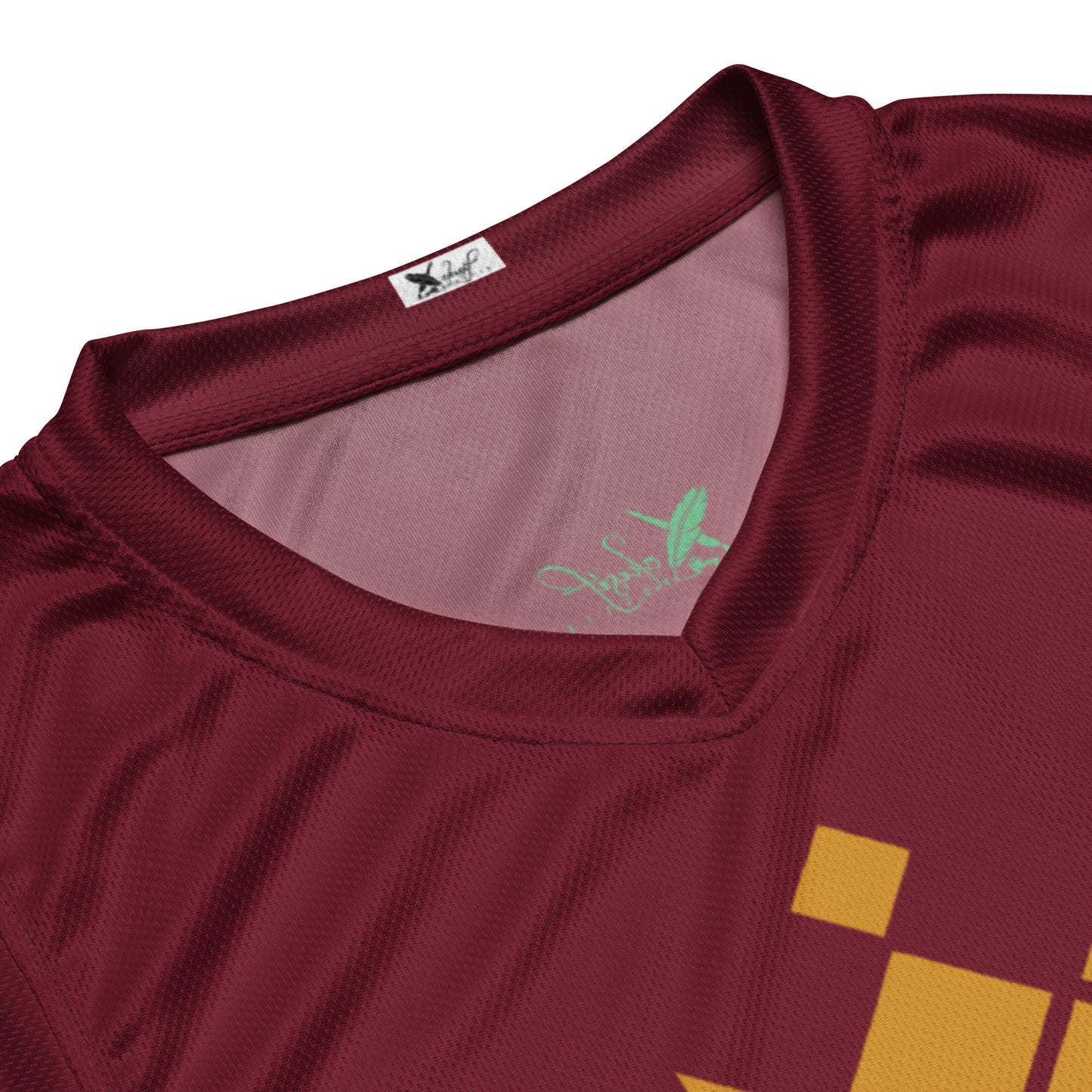 ROYALTY BY XCLUSIF POETIX BURGUNDY unisex basketball jersey