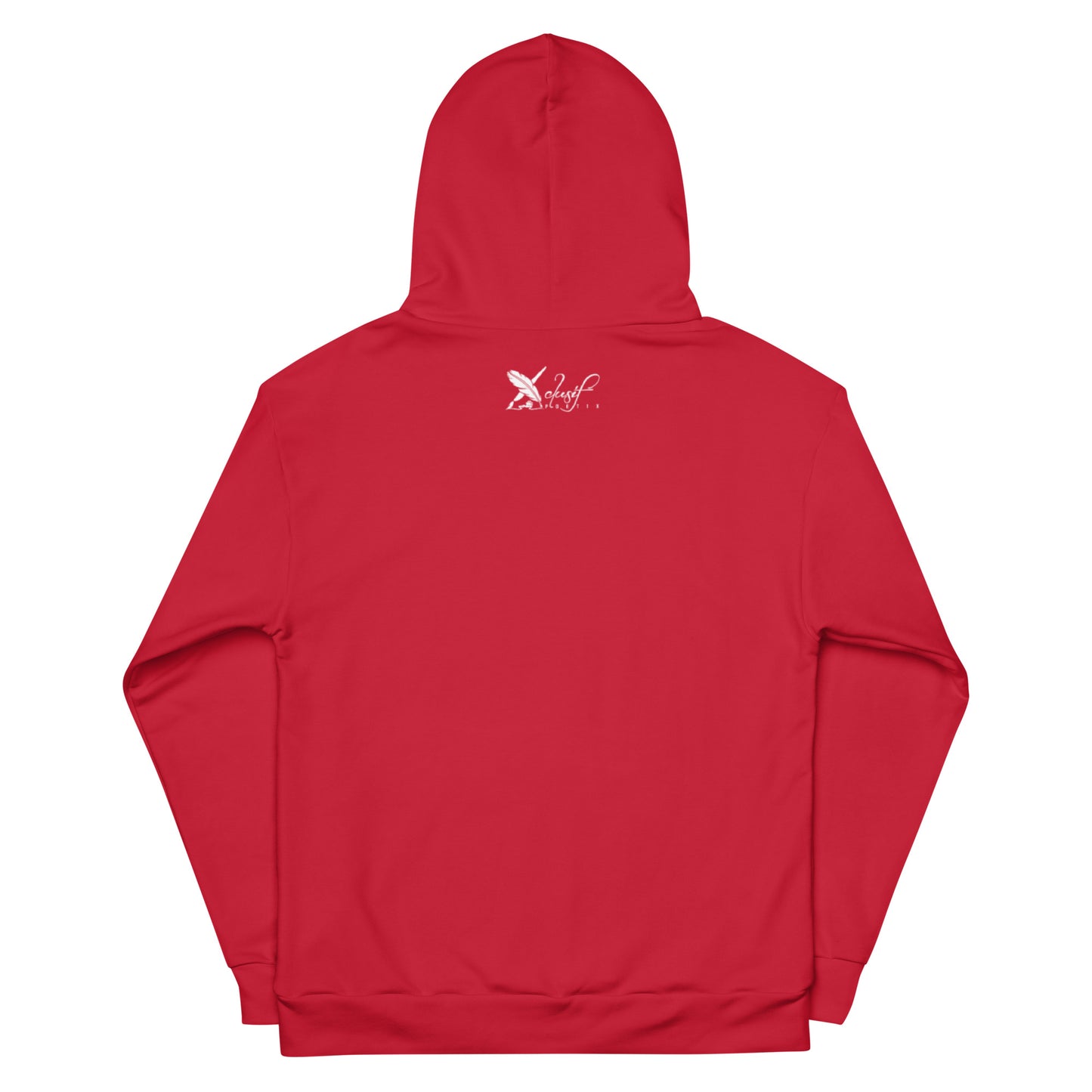 XCLUSIF POETIX RED & WHITE LOGO Unisex Hoodie