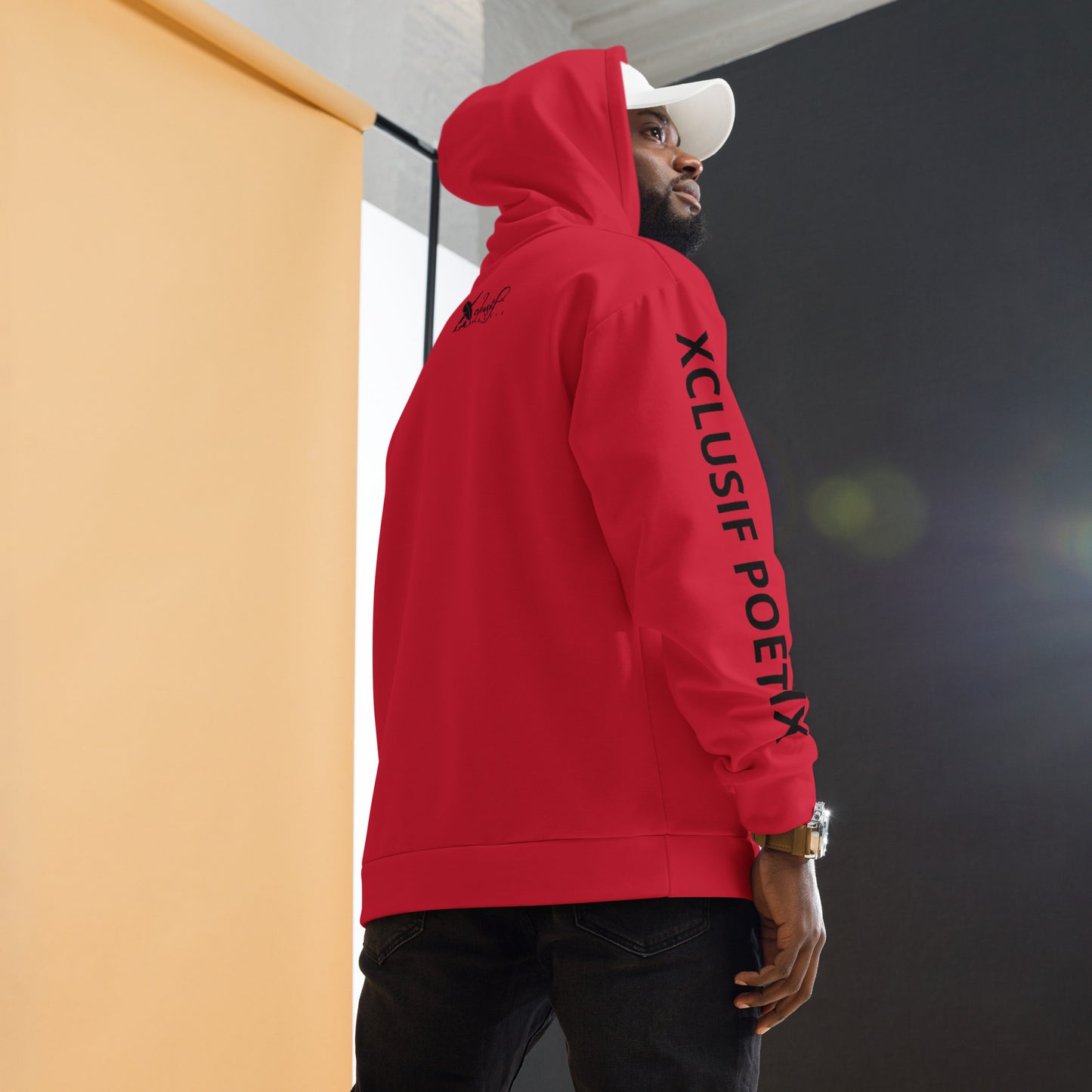 XCLUSIF POETIX RED & BLACK LOGO Unisex Hoodie