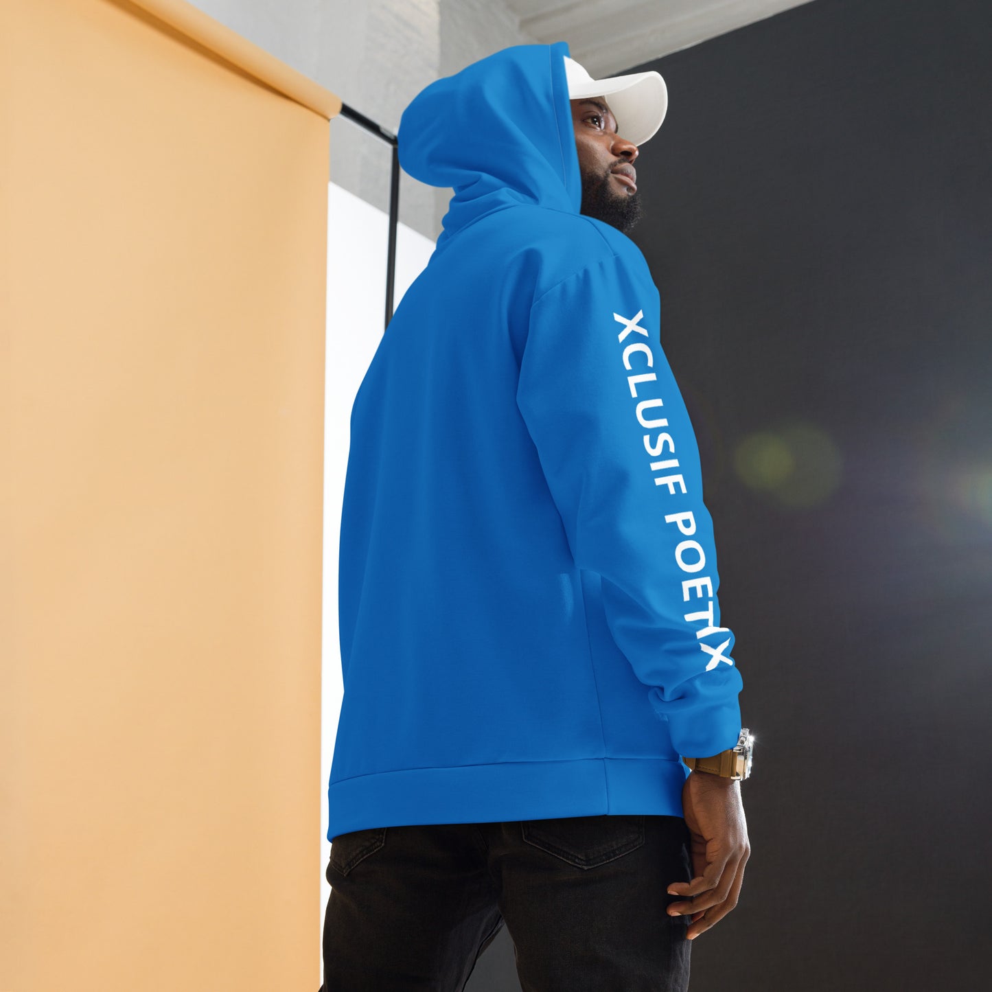 XCLUSIF POETIX BLUE & WHITE Unisex Hoodie