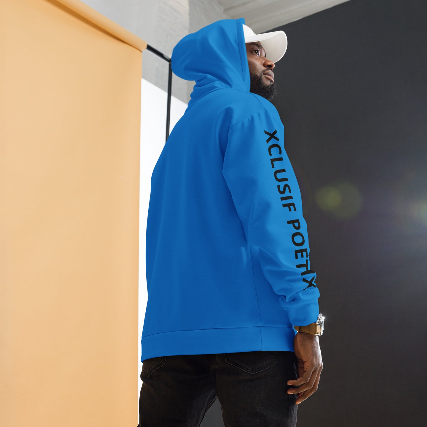 XCLUSIF POETIX BLUE & BLACK Unisex Hoodie