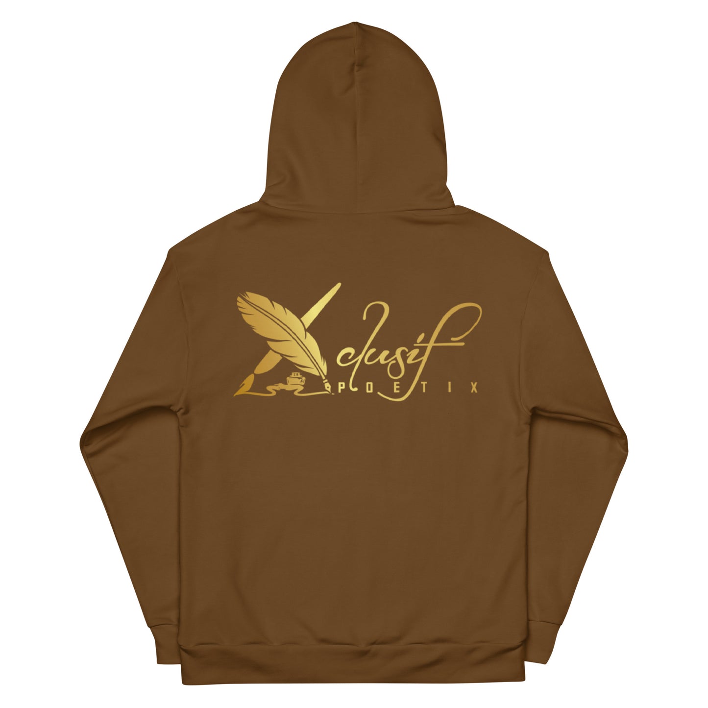 RICH BY XCLUSIF POETIX BROWN & GOLD Unisex Hoodie